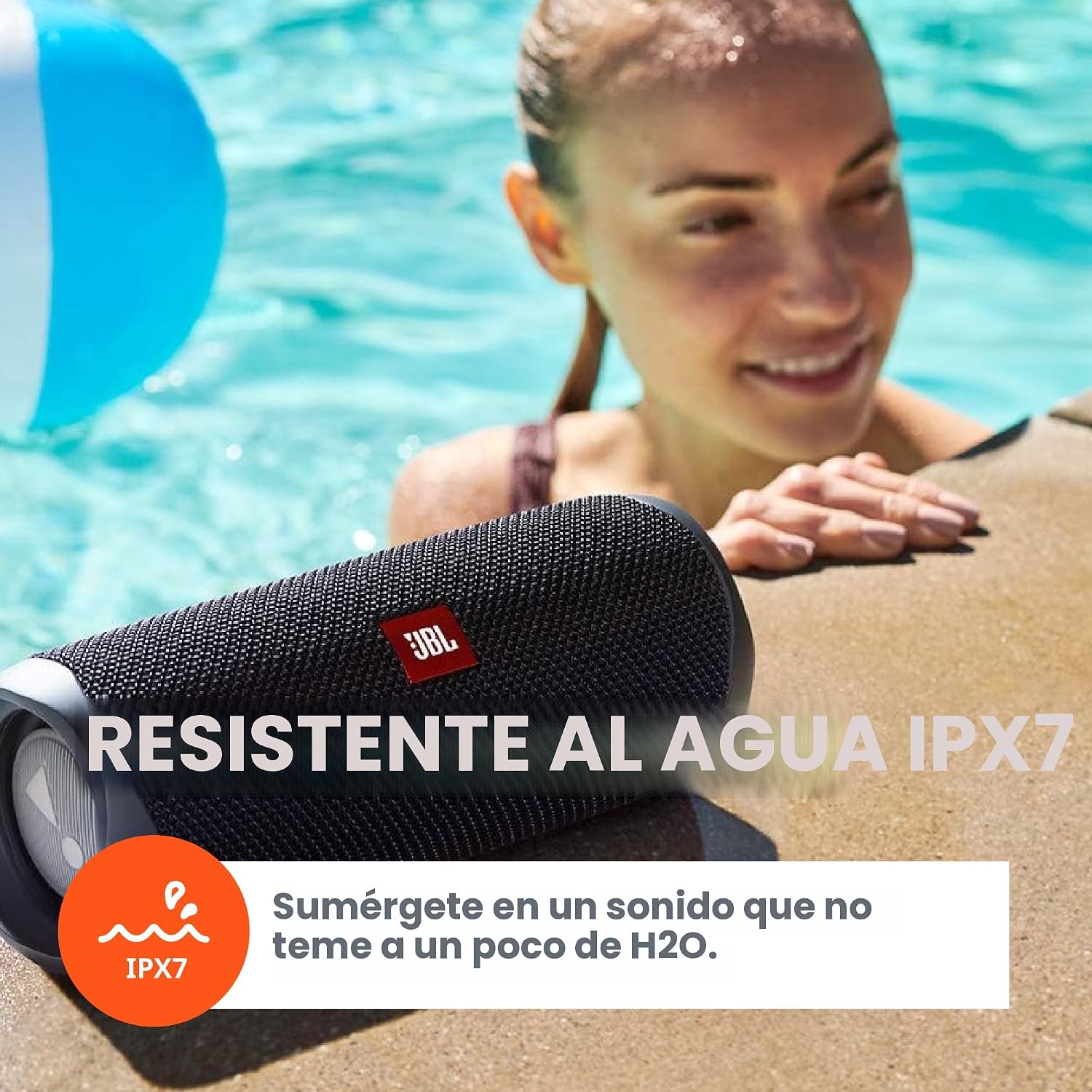 PARLANTE PORTÁTIL JBL FLIP 5 BLUETOOTH IMPERMEABLE NEGRO CAMUFLAJE - 5
