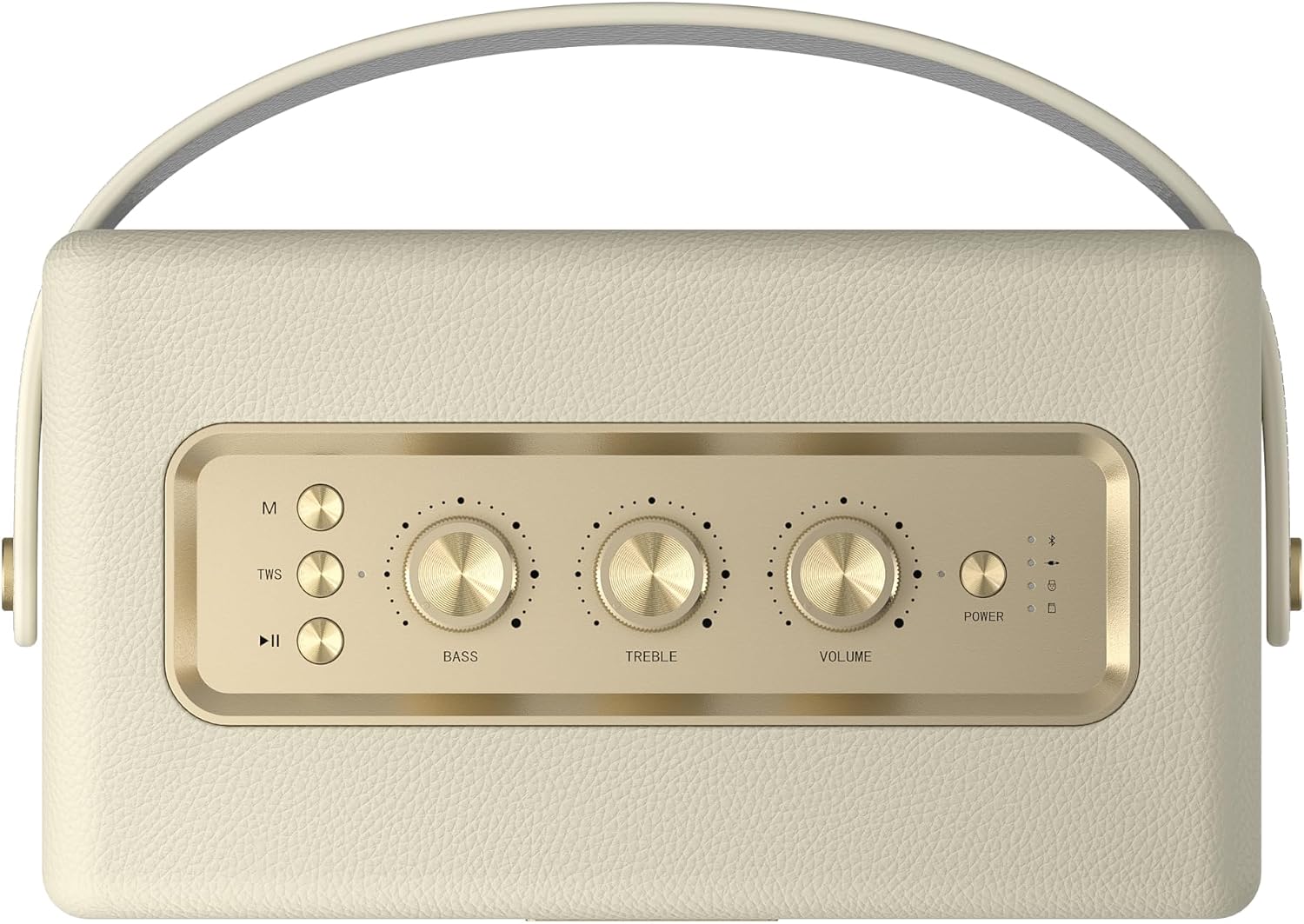PARLANTE PORTÁTIL MLOVE A200 BLUETOOTH RETRO BLANCO CON CORREA - 2