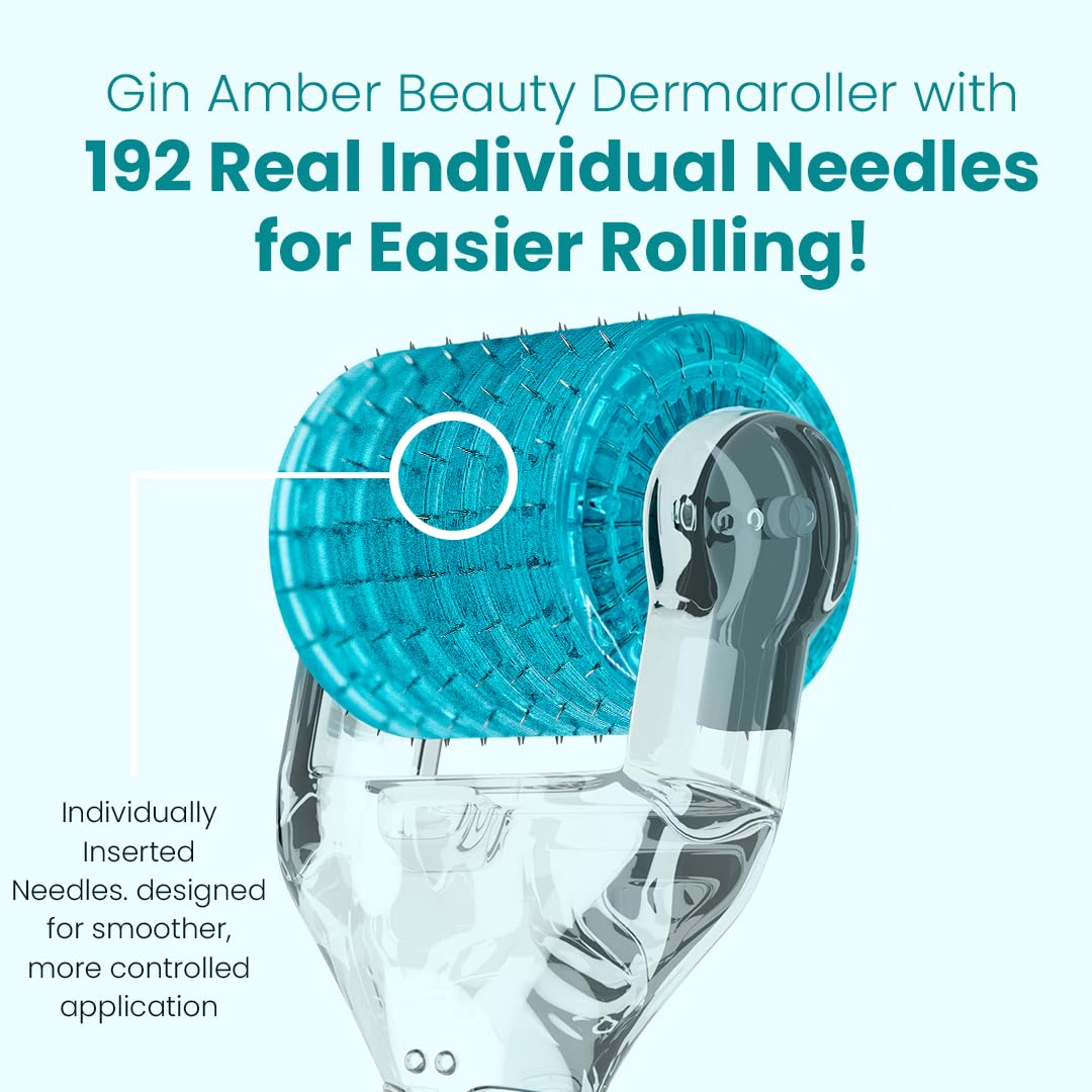 DERMA ROLLER GIN AMBER 0.25MM PARA ROSTRO CON 192 MICROAGUJAS - 3
