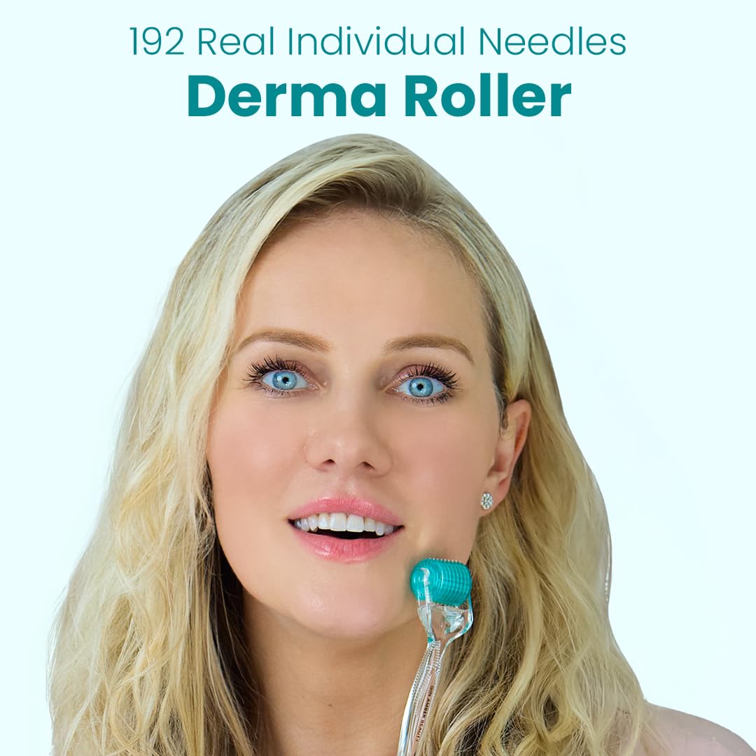 DERMA ROLLER GIN AMBER 0.25MM PARA ROSTRO CON 192 MICROAGUJAS - 4