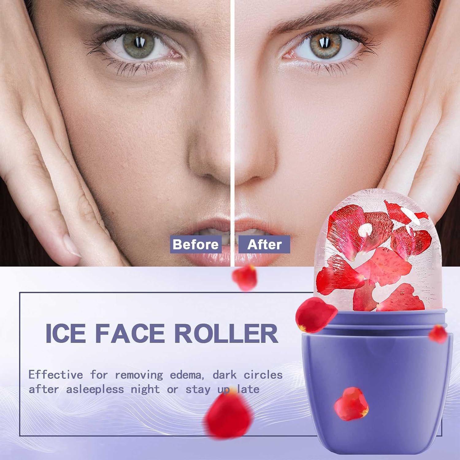 RODILLO DE HIELO PARA ROSTRO XHJRI MORADO - 2