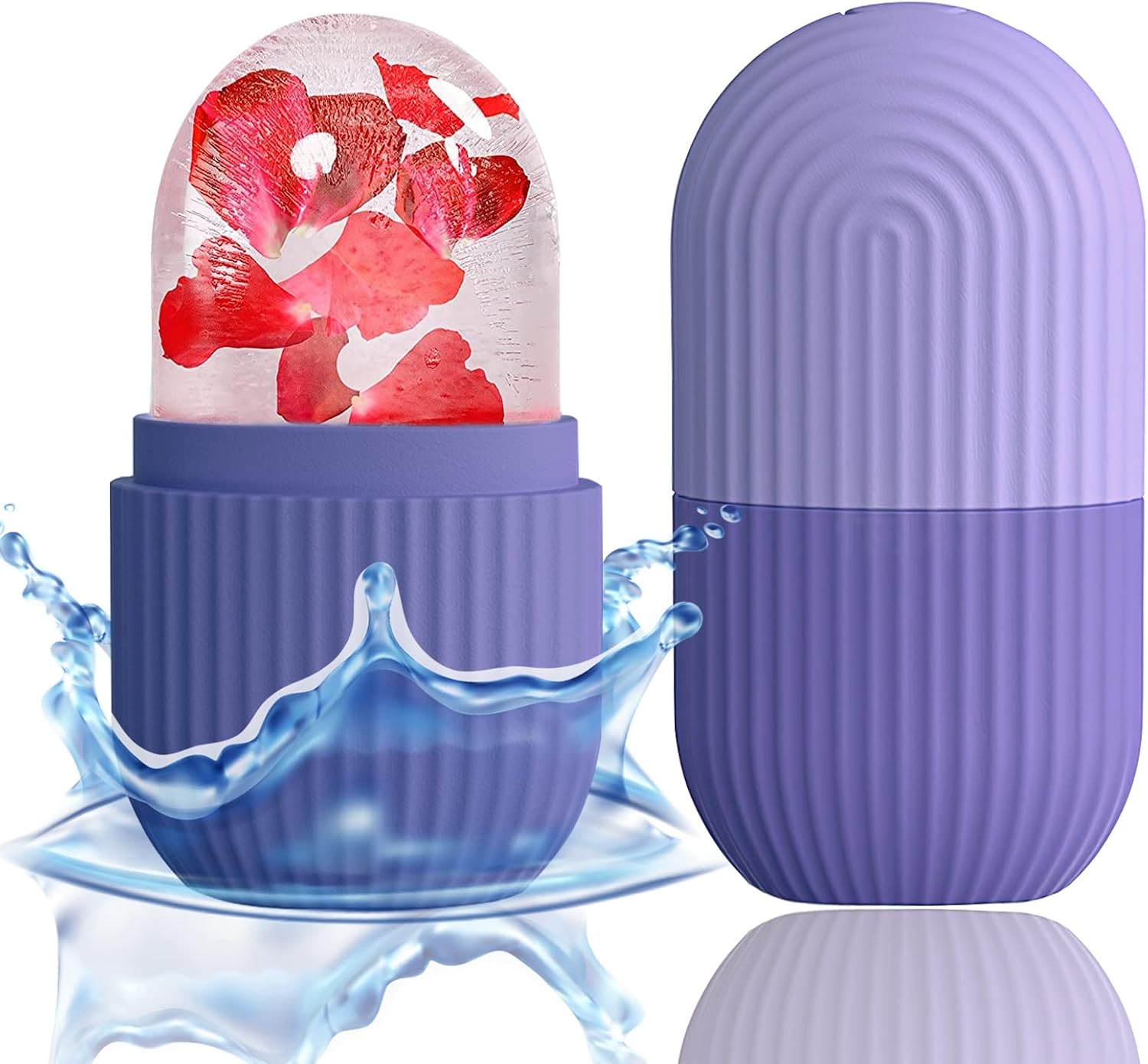 RODILLO DE HIELO PARA ROSTRO XHJRI MORADO - 1
