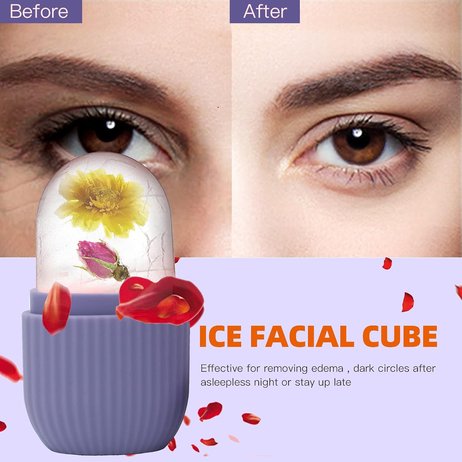 RODILLO DE HIELO PARA ROSTRO XHJRI MORADO - 2