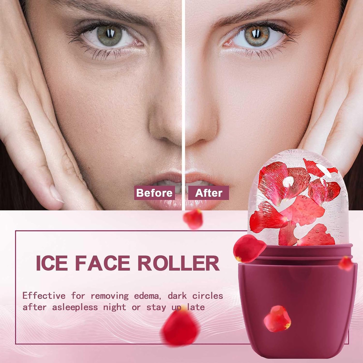 RODILLO DE HIELO PARA ROSTRO XHJRI MODELO ROSE - 2