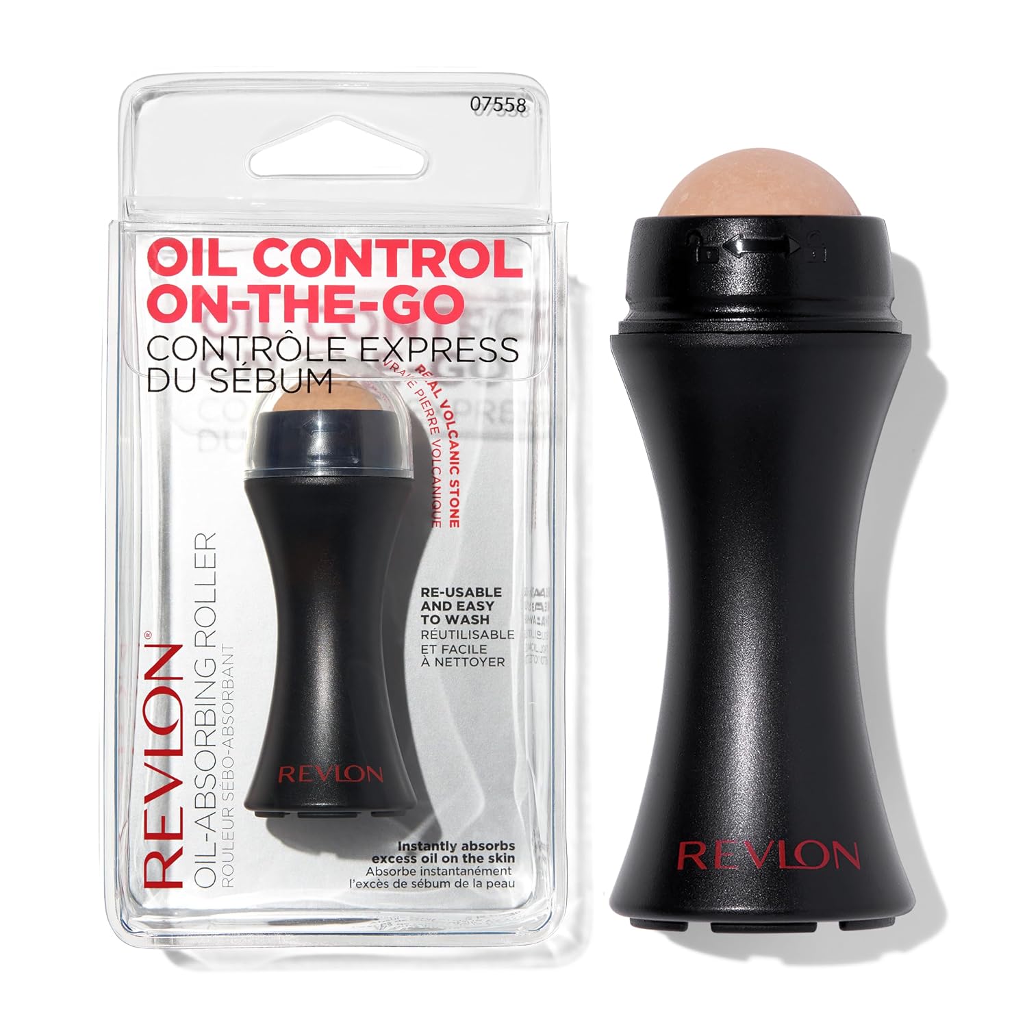 RODILLO FACIAL ABSORBENTE DE ACEITE REVLON VOLCÁNICO NEGRO 1 UNIDAD - 1