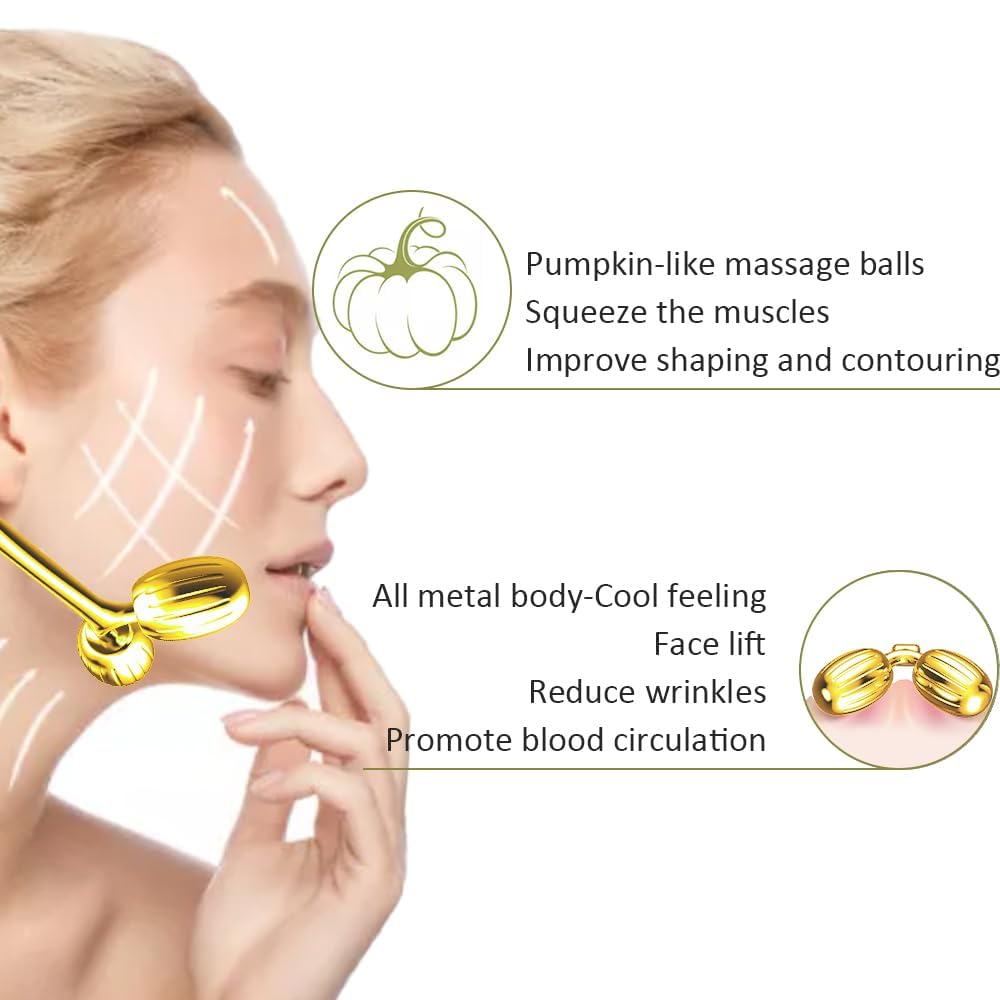 SET DE MASAJE FACIAL YEAMON GUA SHA Y RODILLO DE ACERO INOXIDABLE - 2