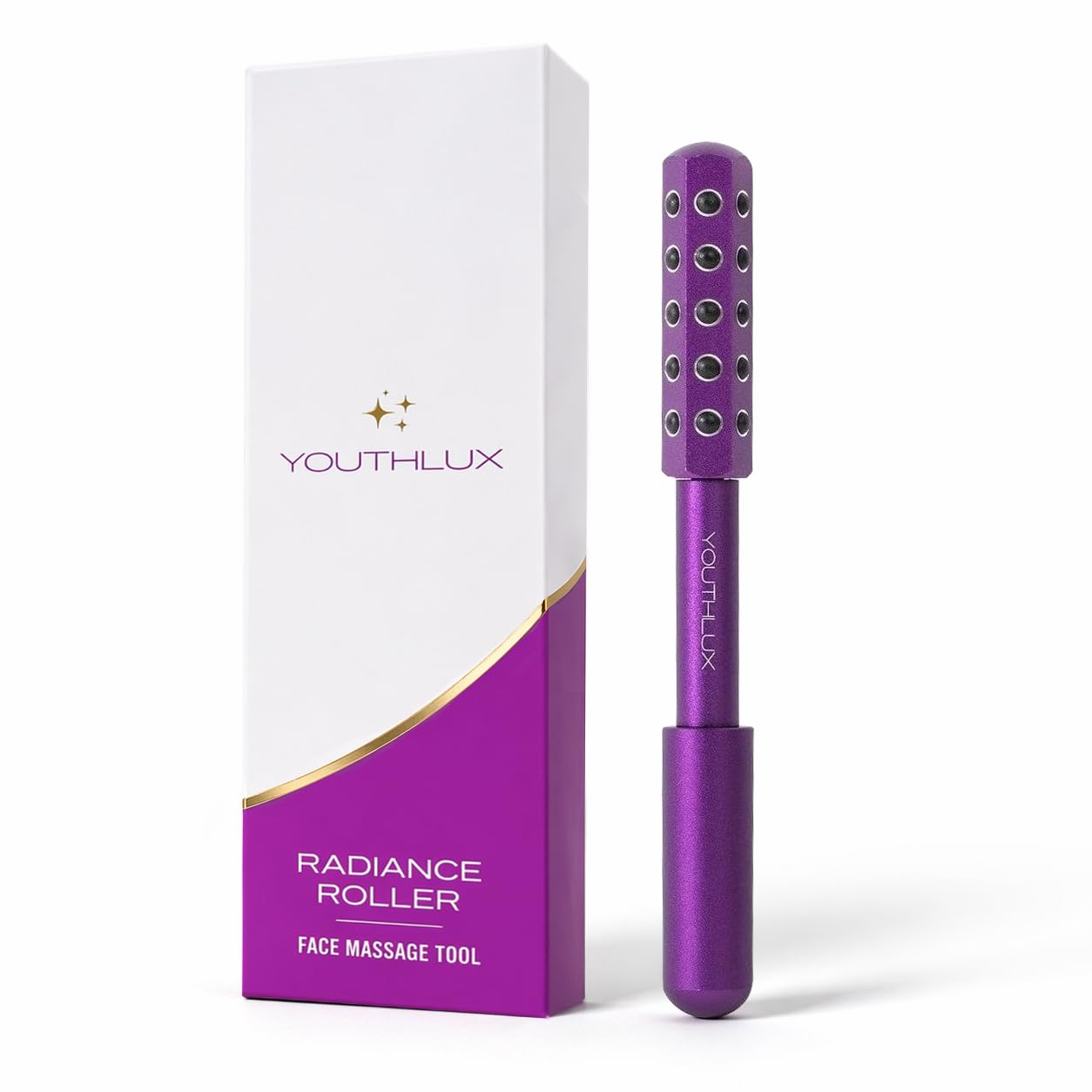 RODILLO FACIAL YOUTHLUX RADIANCE ROLLER PIEDRA DE GERMANIO MORADO - 1