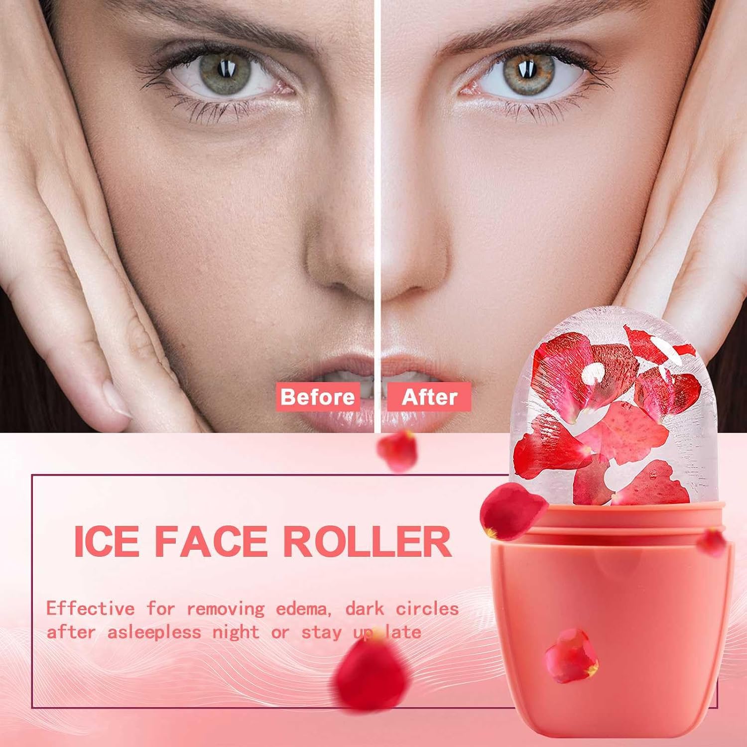 RODILLO DE HIELO PARA ROSTRO XHJRI ROSA - 2