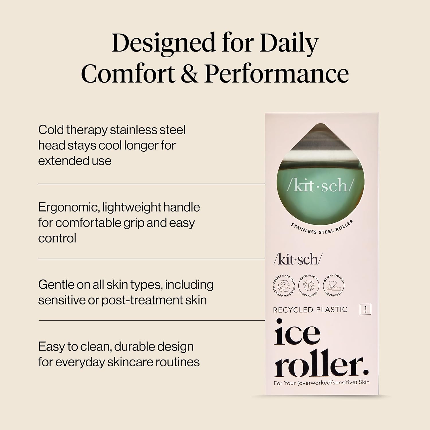 RODILLO FACIAL KITSCH ICE ROLLER MENTA - 3