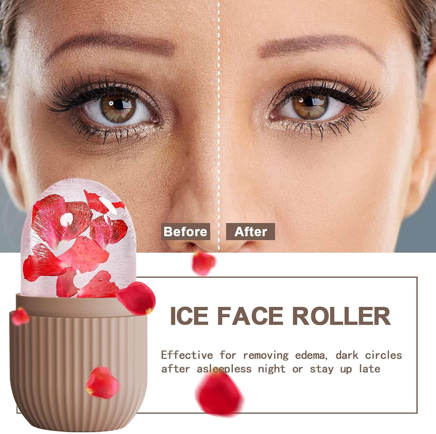 RODILLO DE HIELO PARA ROSTRO XHJRI CAFÉ - 2