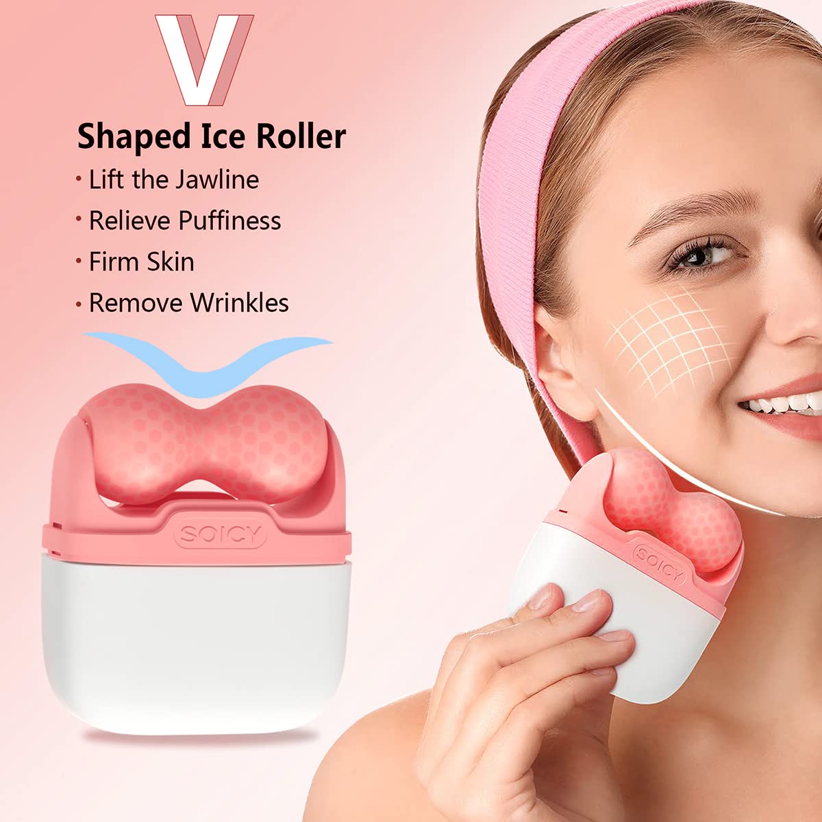 RODILLO DE HIELO DOBLE EXTREMO SRAVON PARA ROSTRO Y OJOS - 5