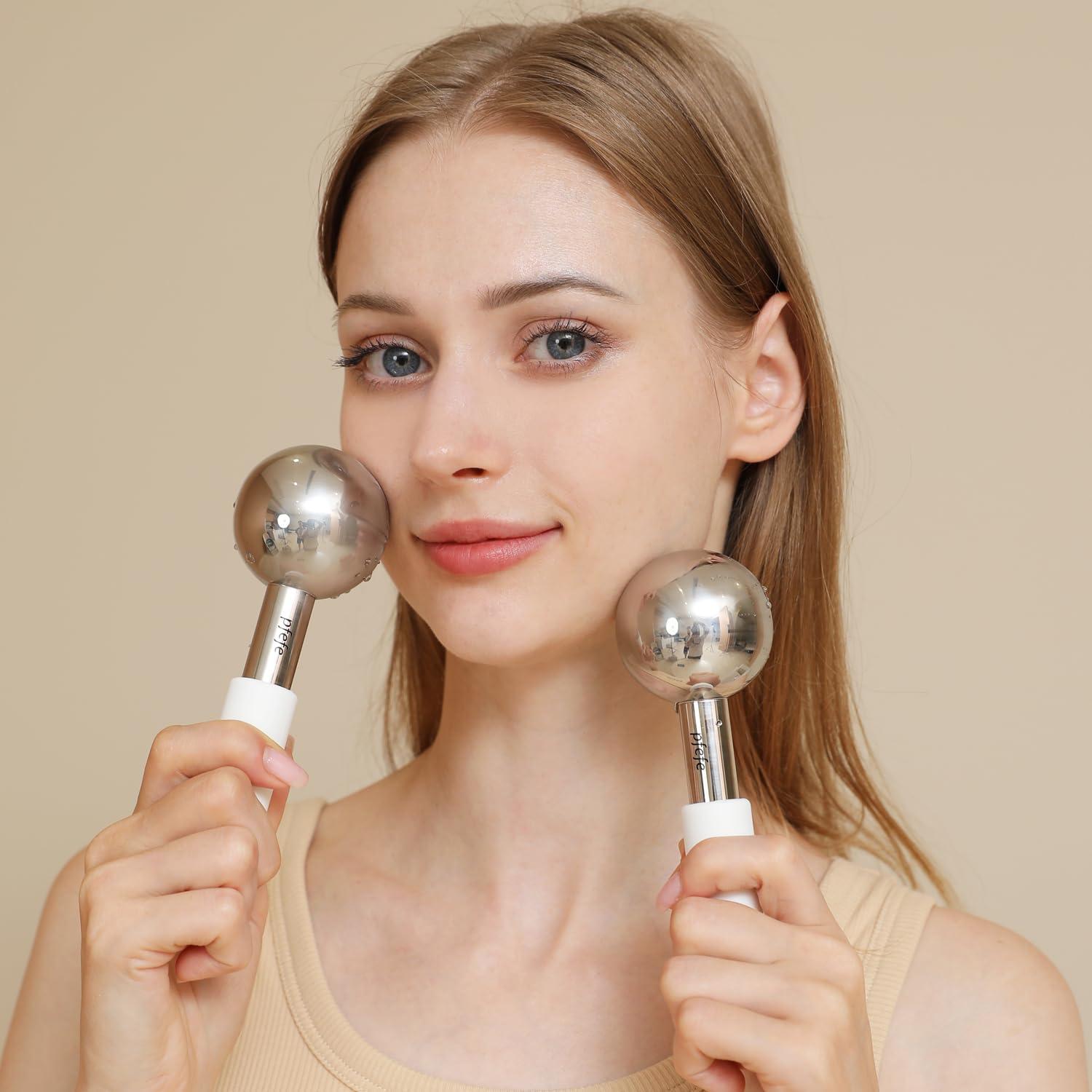 RODILLOS FACIALES PFEFE ICE GLOBES ACERO INOXIDABLE - 4