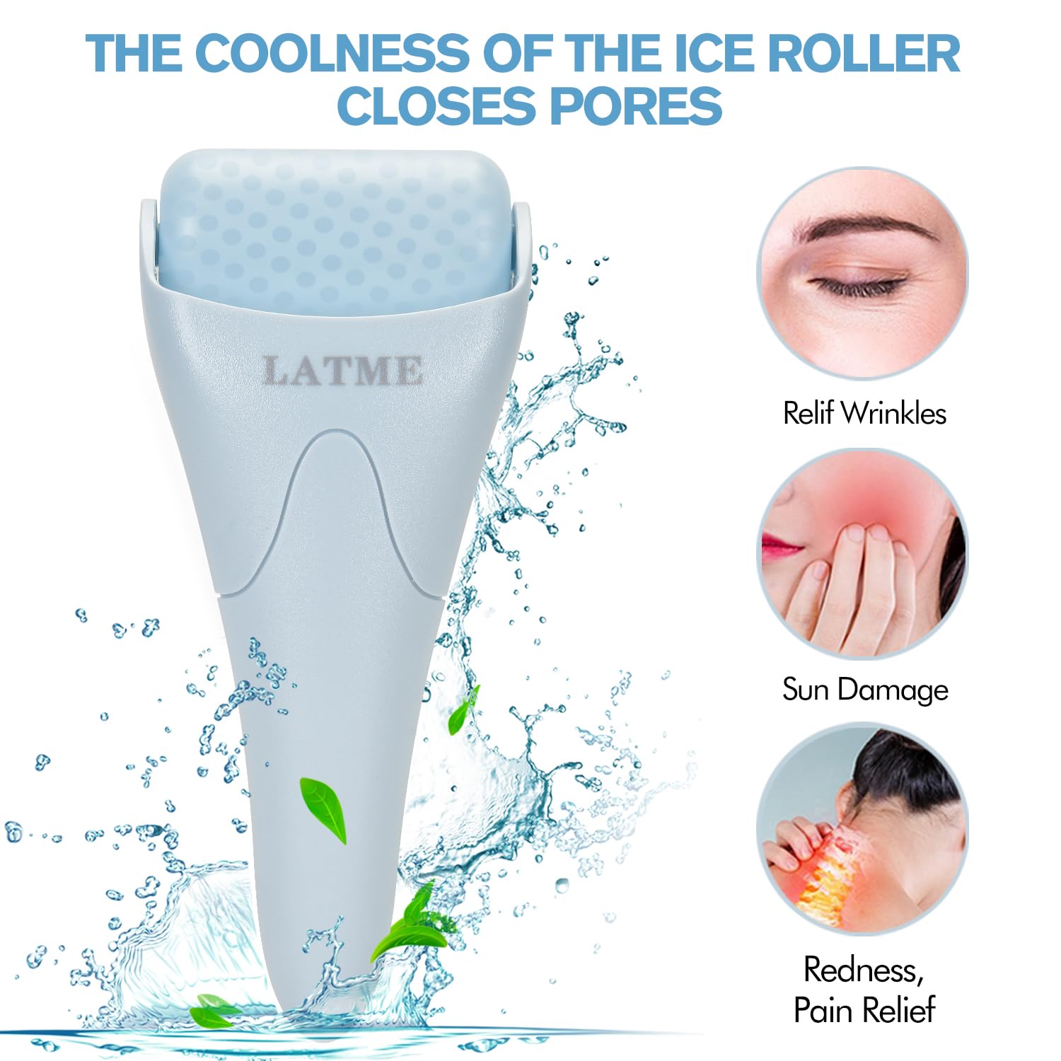 RODILLO DE HIELO PARA ROSTRO Y OJOS LATME SMOGGY BLUE - 2
