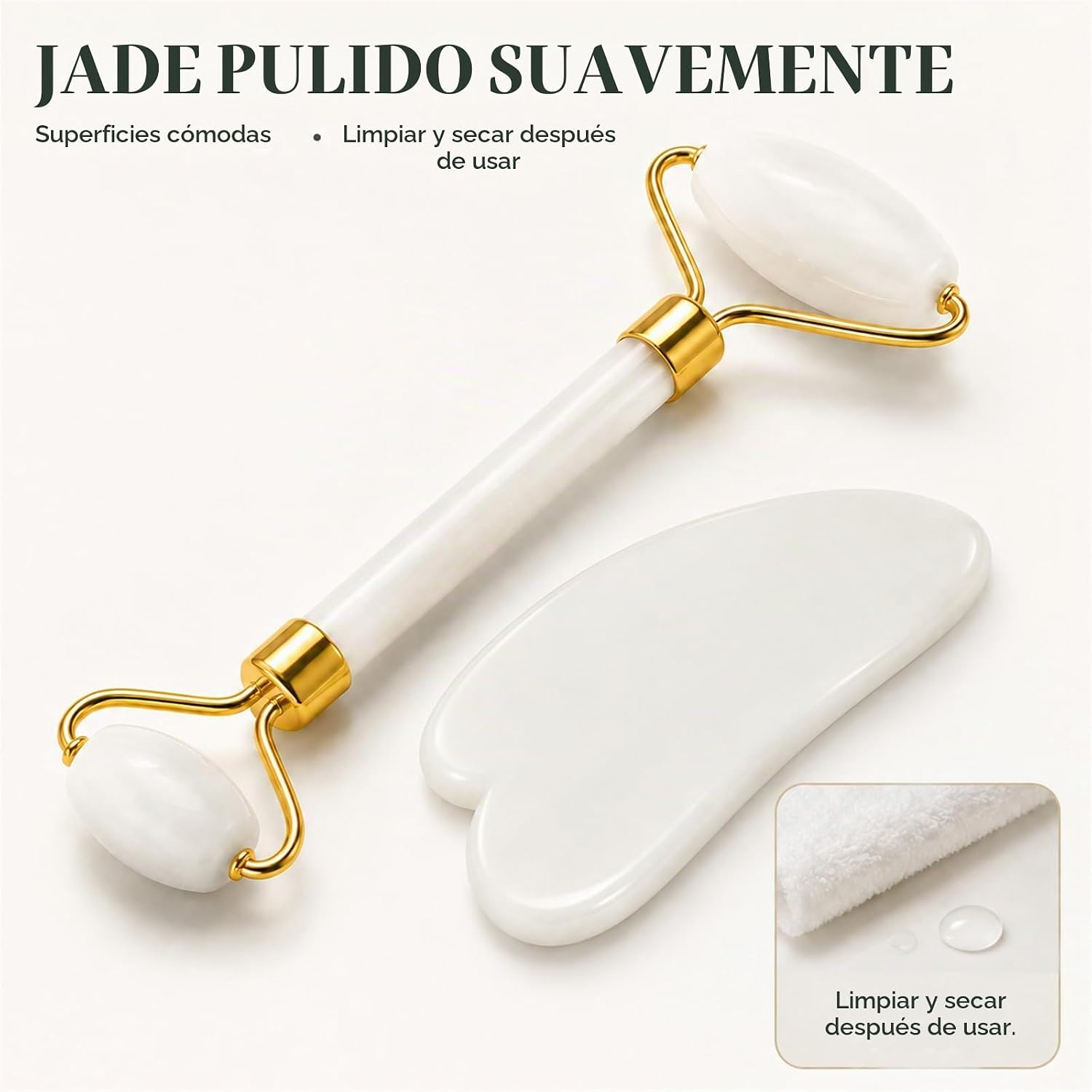 SET DE GUA SHA Y RODILLO DE JADE PARA ROSTRO Y CUERPO YLTNEUQER - 5