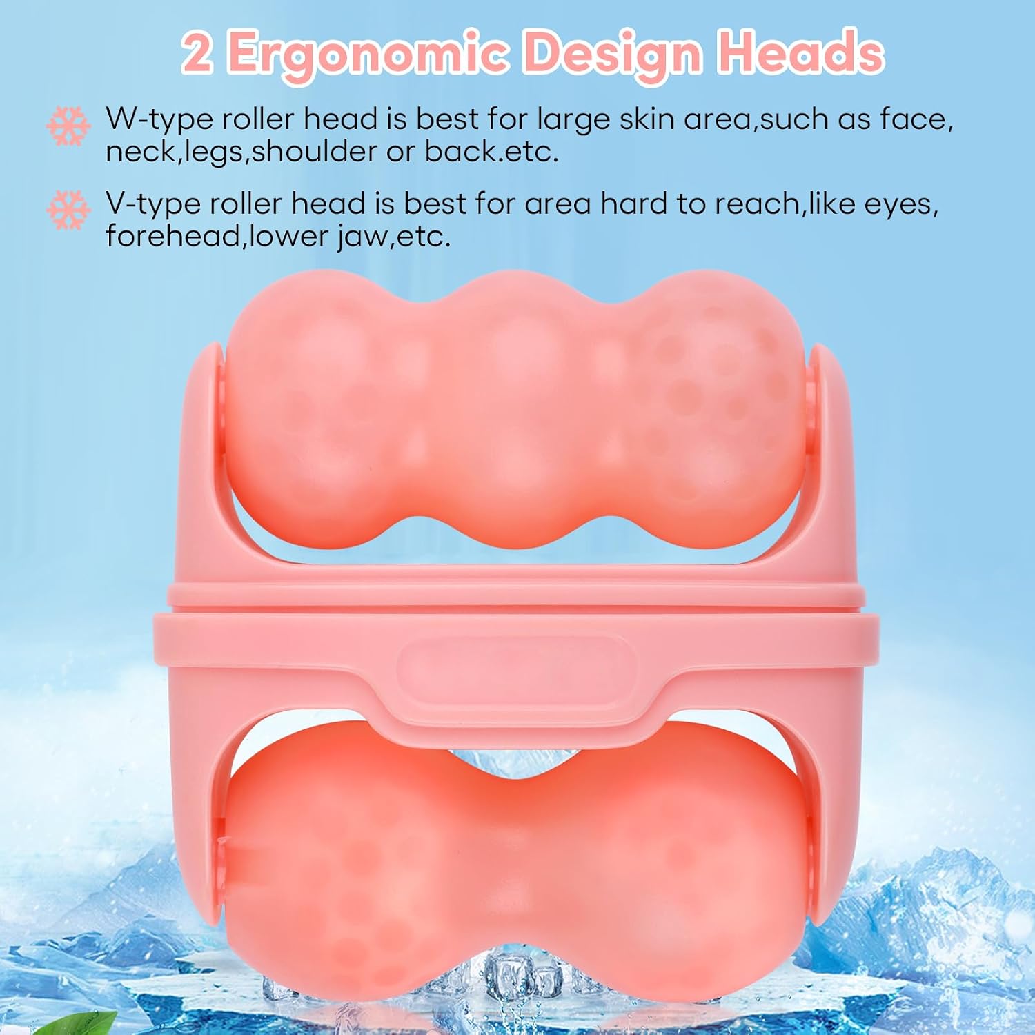 RODILLO DE HIELO PARA ROSTRO FRONNOR CON DOBLE CABEZAL Y ESTUCHE - 3