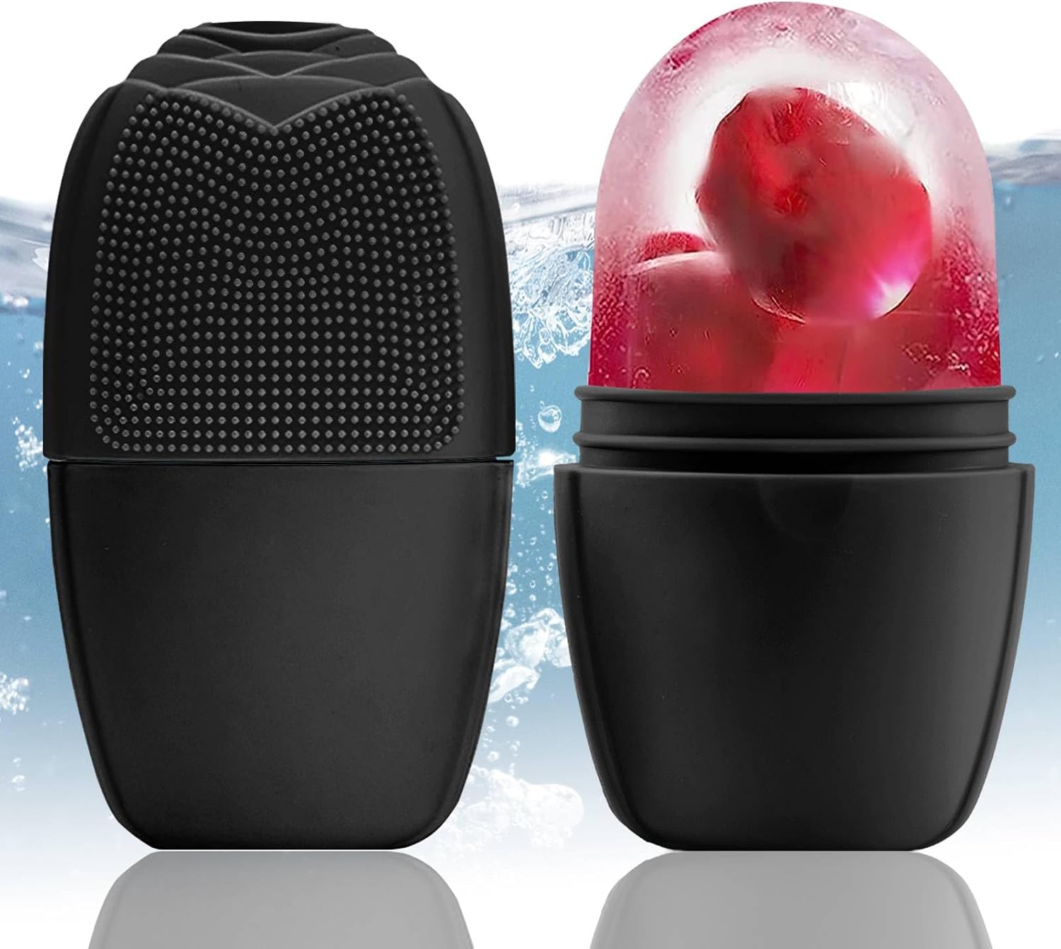 RODILLO DE HIELO PARA ROSTRO XHJRI NEGRO - 1