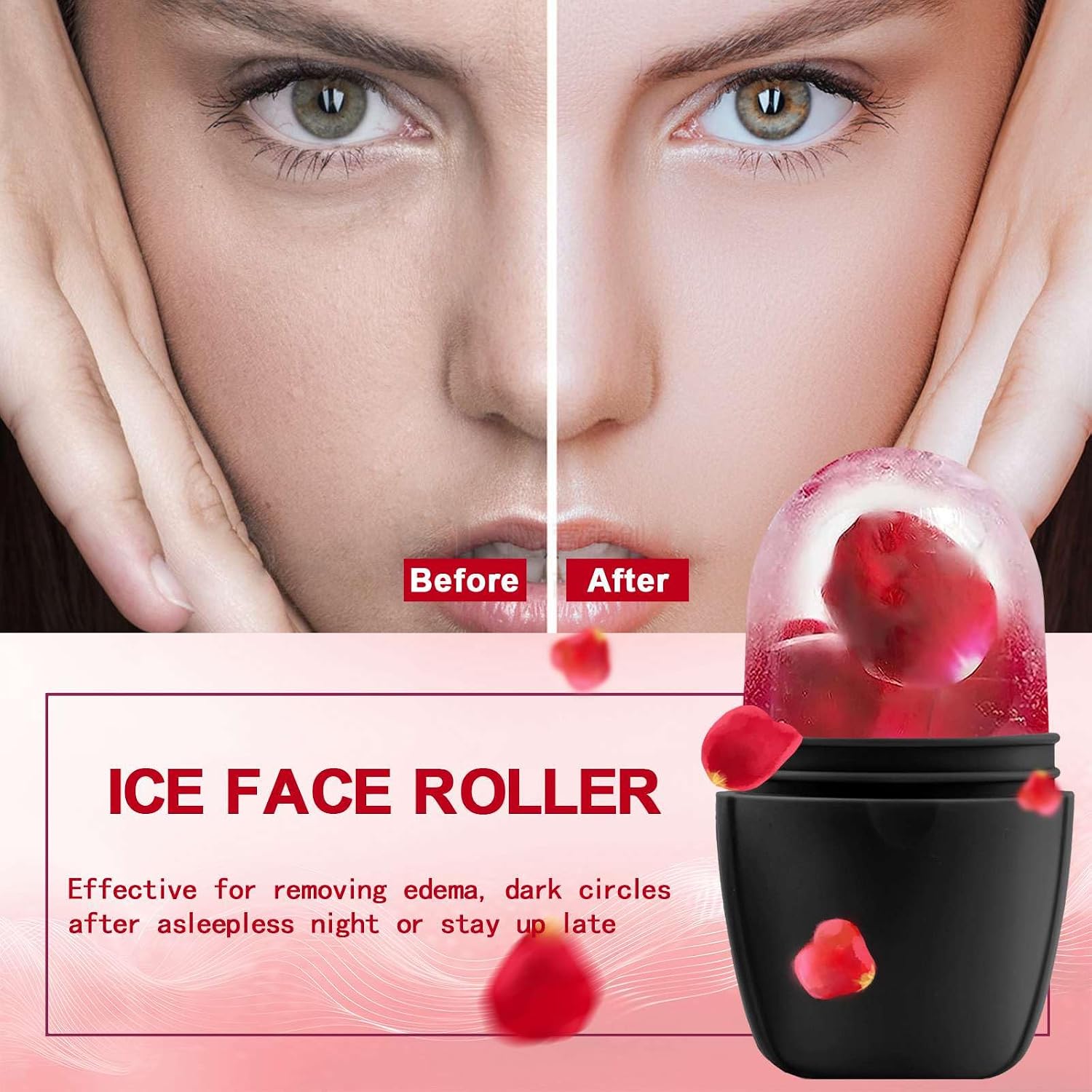 RODILLO DE HIELO PARA ROSTRO XHJRI NEGRO - 2