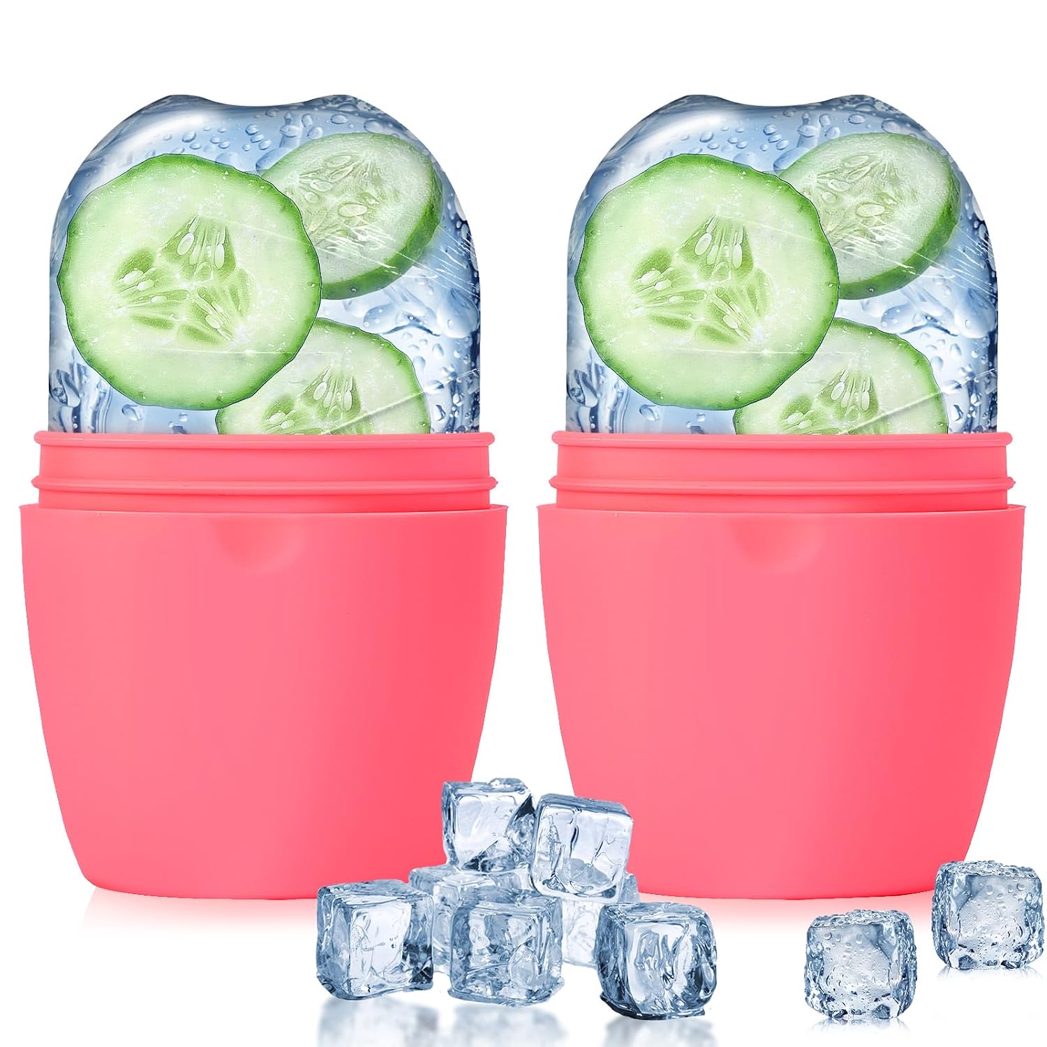 RODILLO FACIAL DE HIELO EVMLIY 2 UNIDADES PARA PIEL FIRME Y LUMINOSA - 1