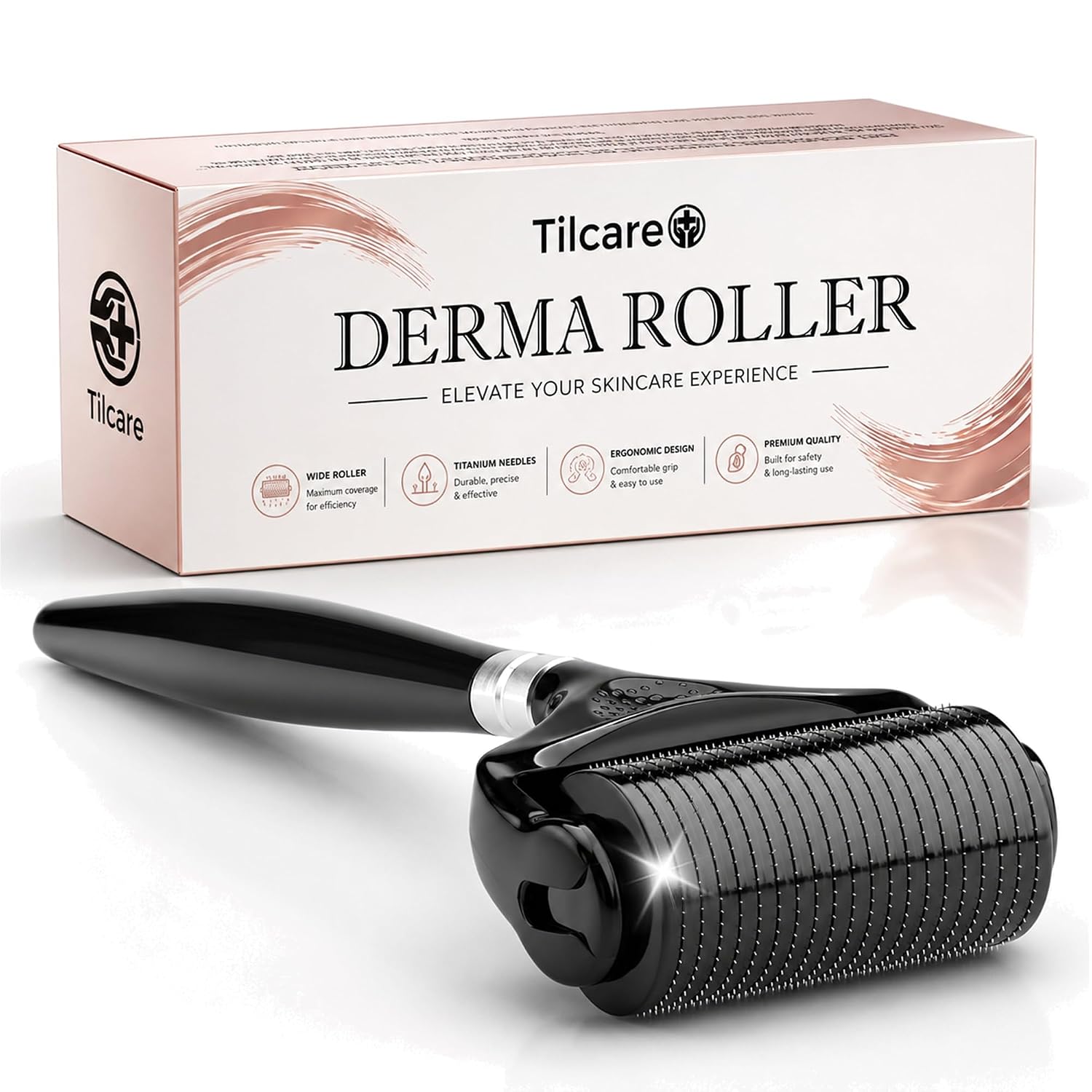 RODILLO DERMA ULTRA ANCHO TILCARE 0.25MM TITANIO NEGRO - 1