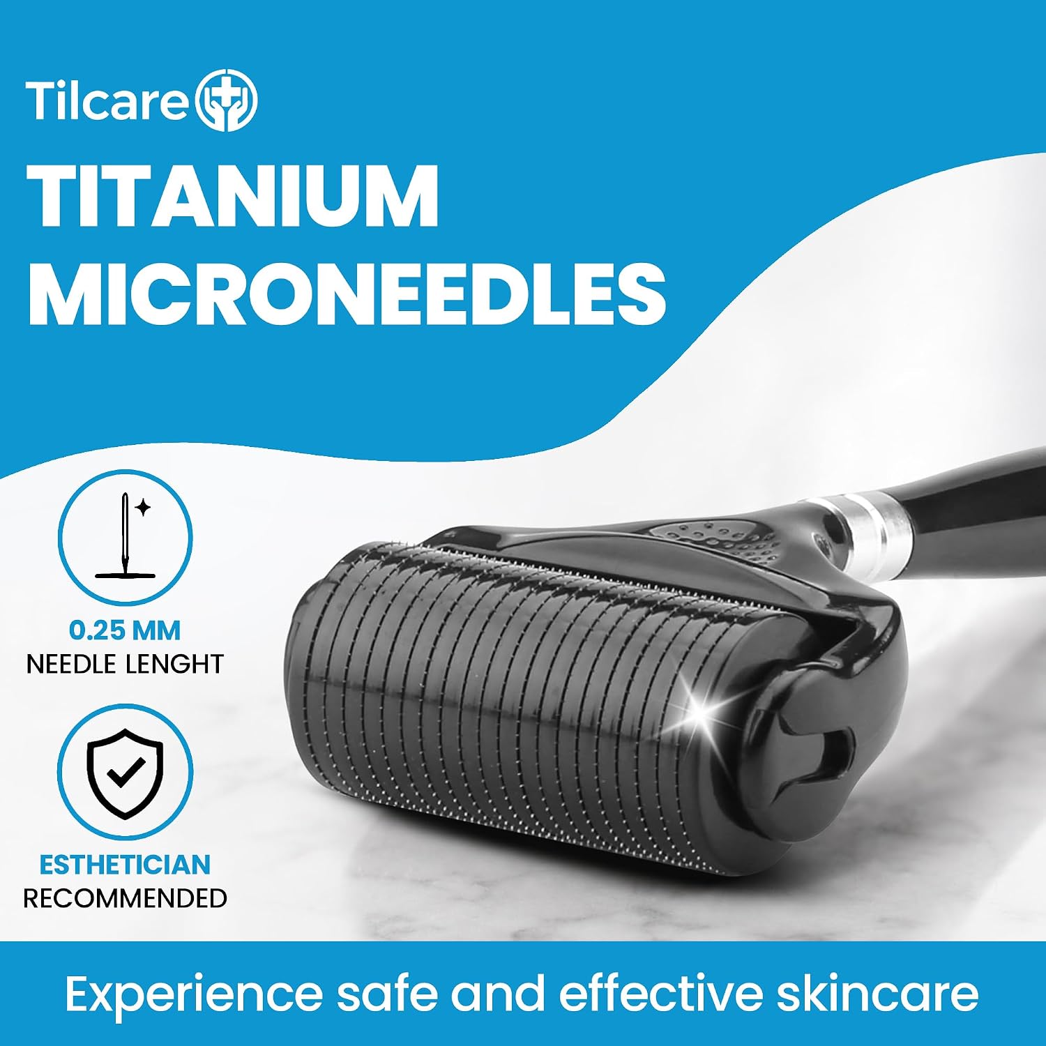 RODILLO DERMA ULTRA ANCHO TILCARE 0.25MM TITANIO NEGRO - 2