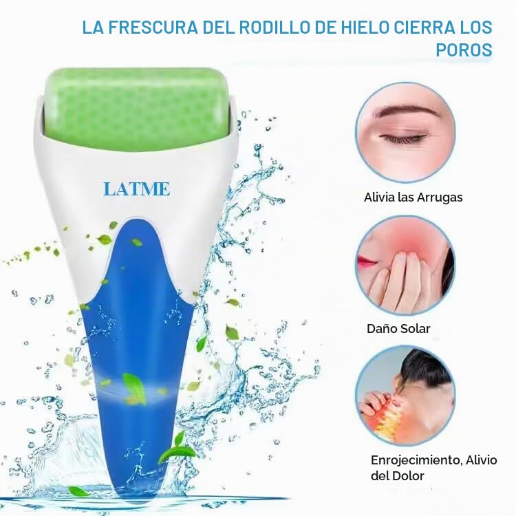 RODILLO DE HIELO PARA ROSTRO LATME VERDE - 2
