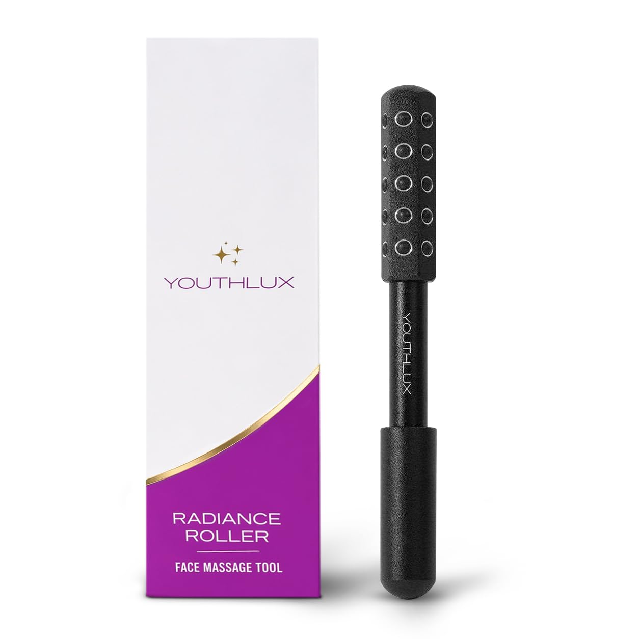 RODILLO FACIAL YOUTHLUX RADIANCE ROLLER PIEDRA DE GERMANIO NEGRO - 1