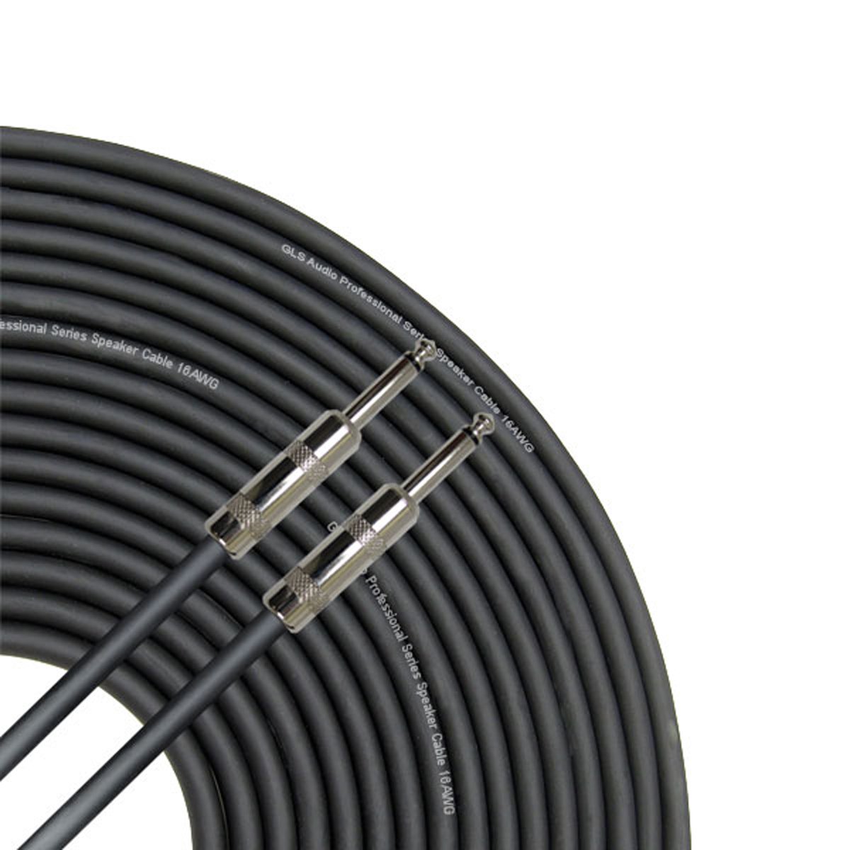 CABLE PARA PARLANTES GLS AUDIO 16AWG CON CONECTOR TS 1/4 PULG 15 M - 1