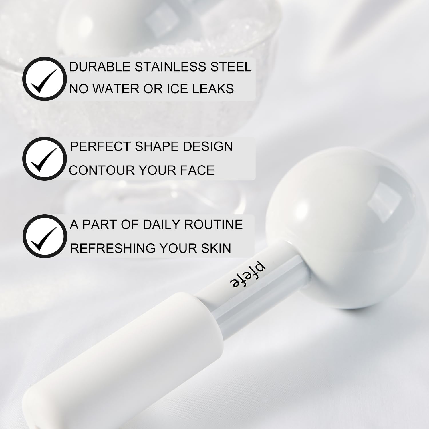 RODILLOS FACIALES PFEFE ICE GLOBES ACERO INOXIDABLE - 2