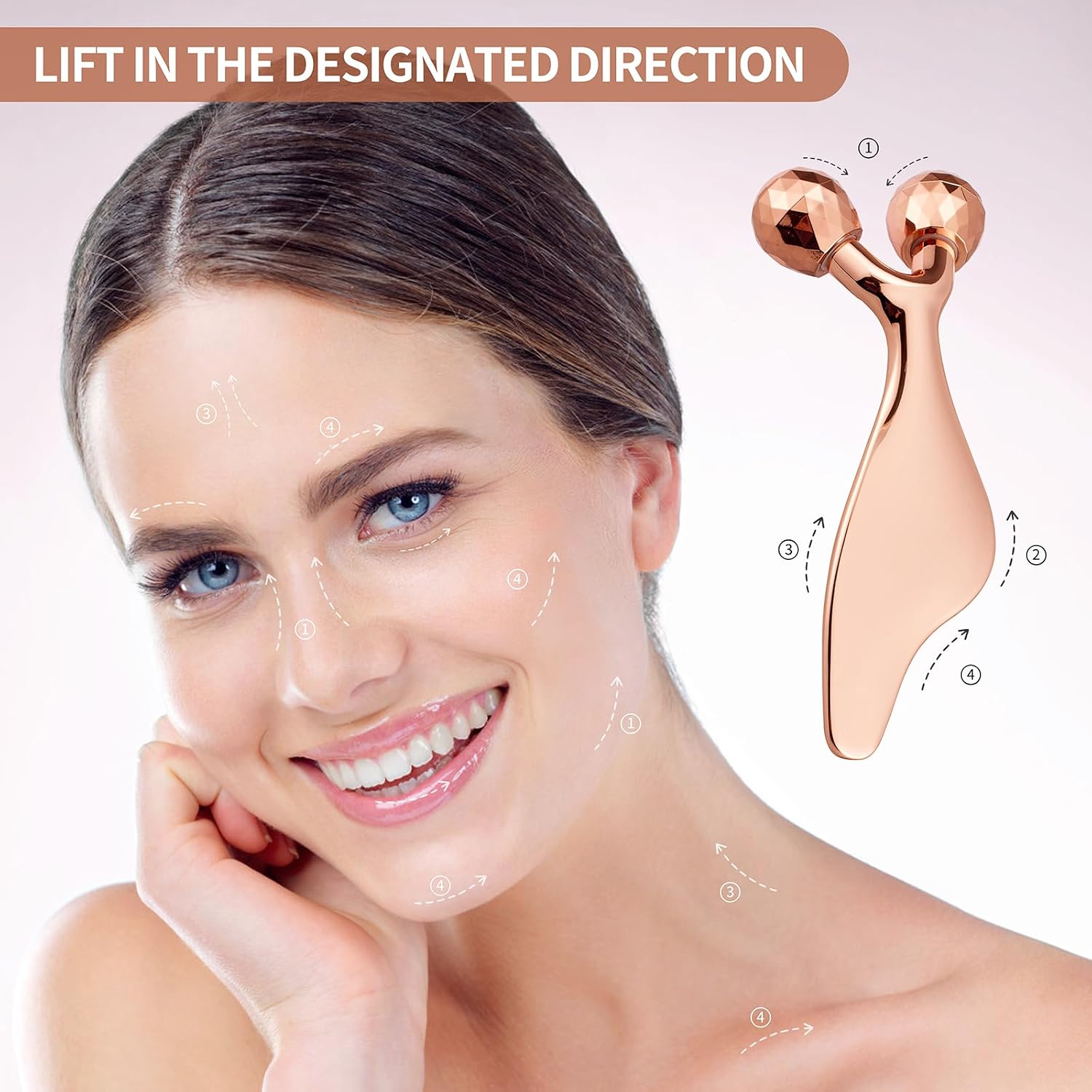 RODILLO FACIAL RUNNING MAN 3D PARA ROSTRO, CUELLO Y OJOS - 3