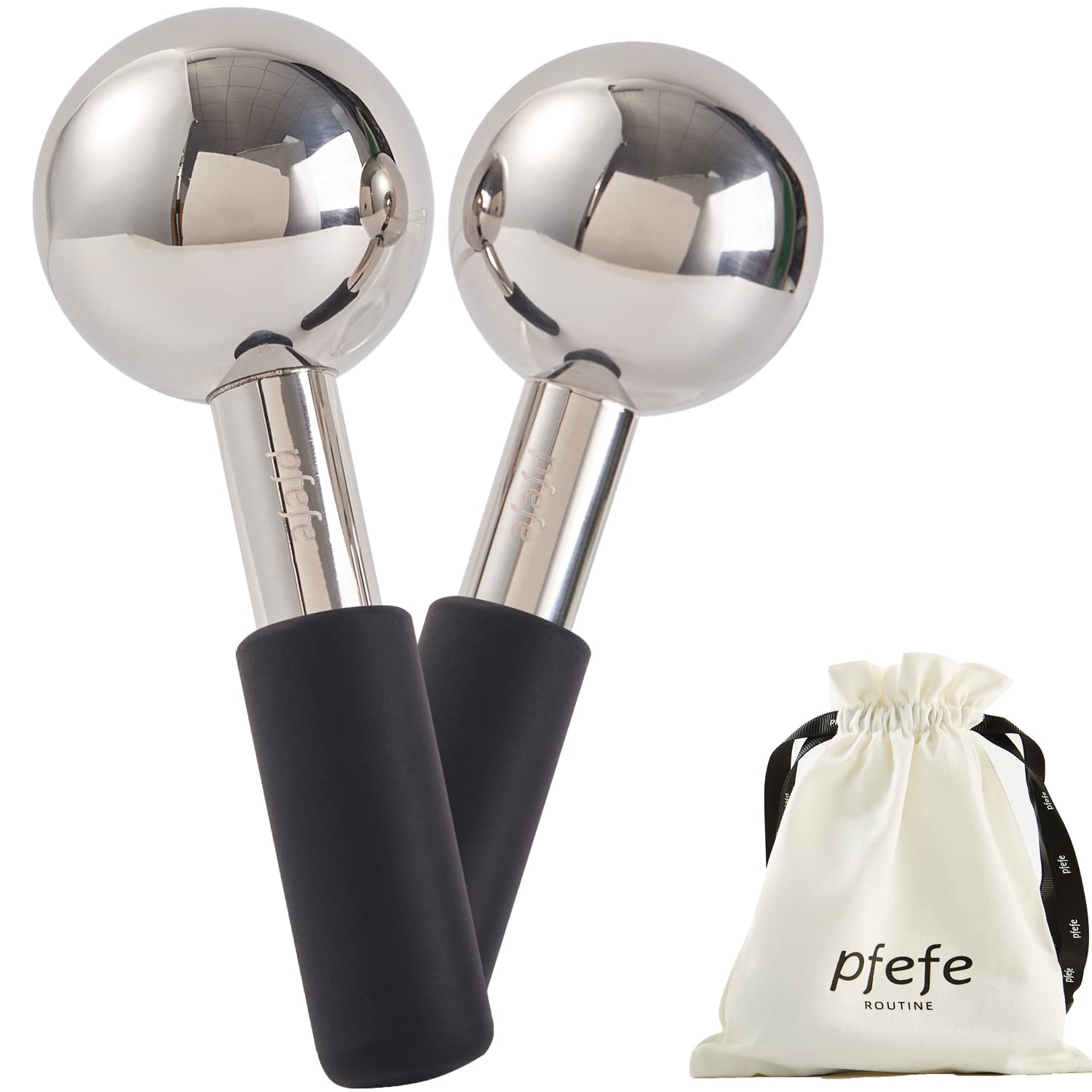 RODILLOS FACIALES PFEFE ICE GLOBES ACERO INOXIDABLE - 1