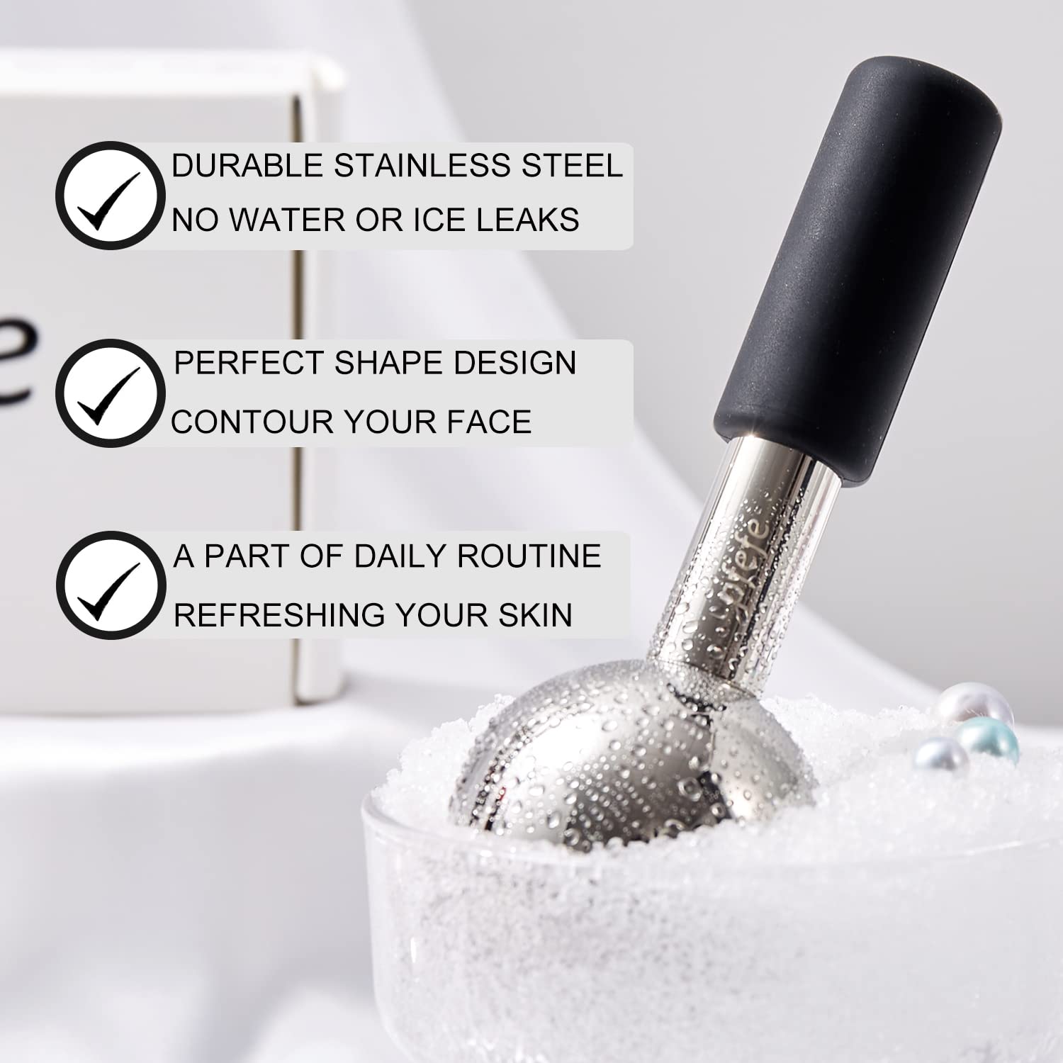 RODILLOS FACIALES PFEFE ICE GLOBES ACERO INOXIDABLE - 2
