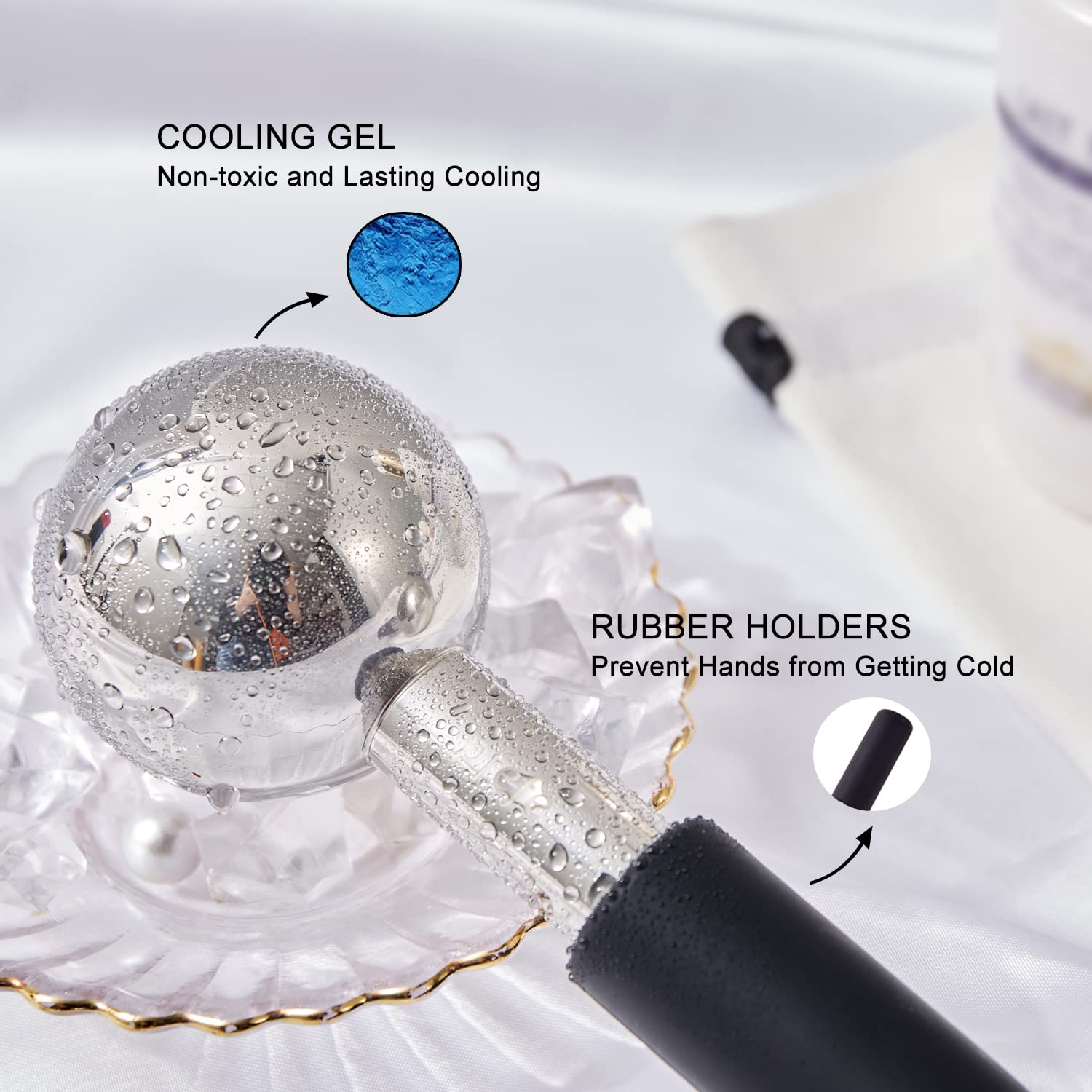 RODILLOS FACIALES PFEFE ICE GLOBES ACERO INOXIDABLE - 3