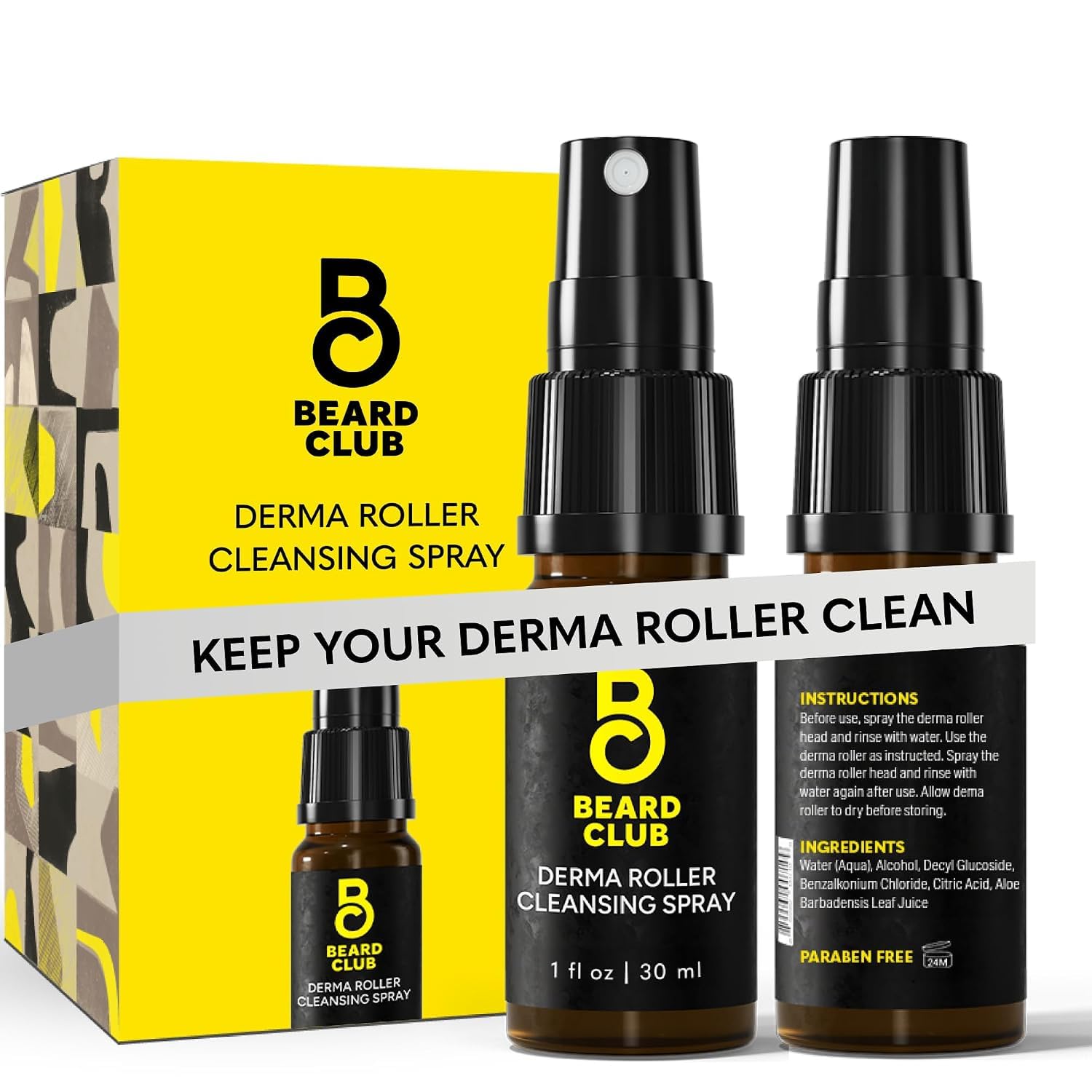 SPRAY LIMPIADOR THE BEARD CLUB DERMA ROLLER 30ML - 1