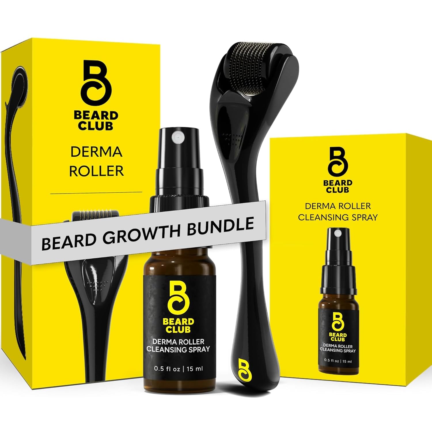 KIT DE MICRONEEDLING THE BEARD CLUB DERMA ROLLER Y SPRAY LIMPIADOR - 1