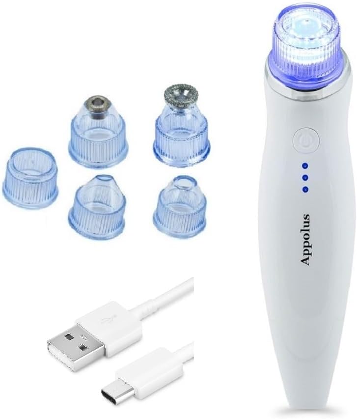 MICRODERMOABRASIÓN 3 EN 1 APPOLUS CON TERAPIA DE LUZ Y ASPIRACIÓN - 1