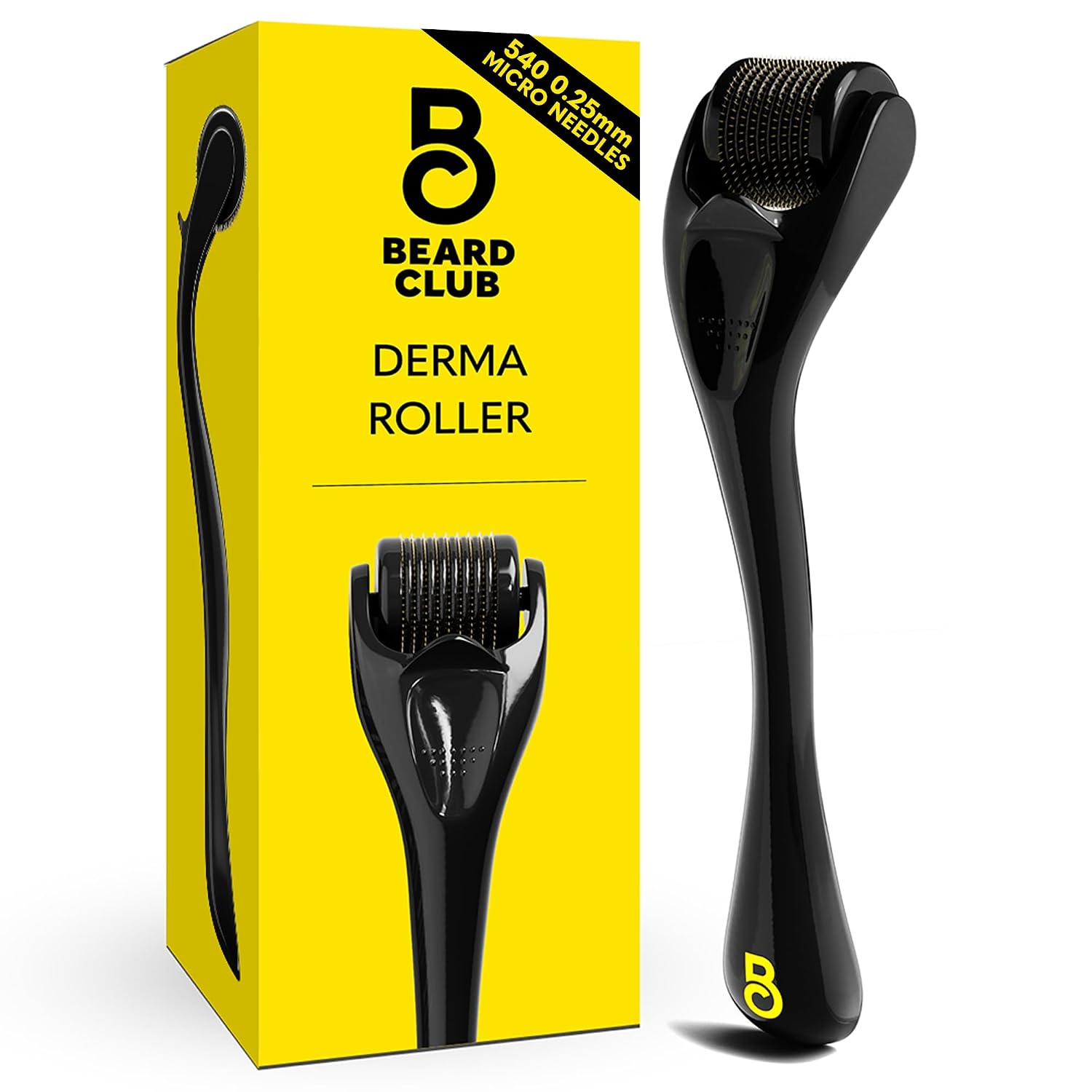 RODILLO DERMA THE BEARD CLUB 540 MICROAGUJAS TITANIO NEGRO - 1