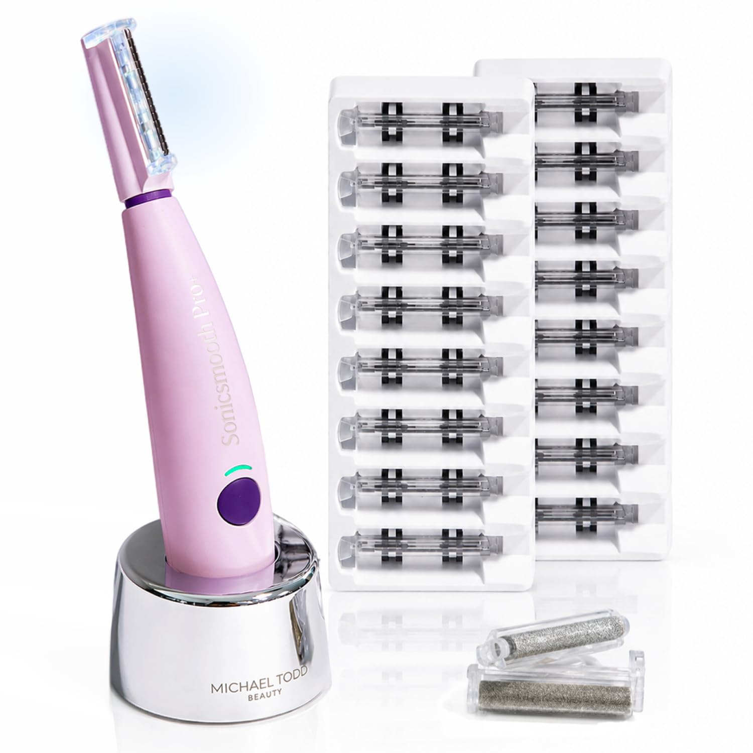 SISTEMA DE DERMAPLANING Y RECORTADOR DE CEJAS MICHAEL TODD SONICSMOOTH PRO+ - 1