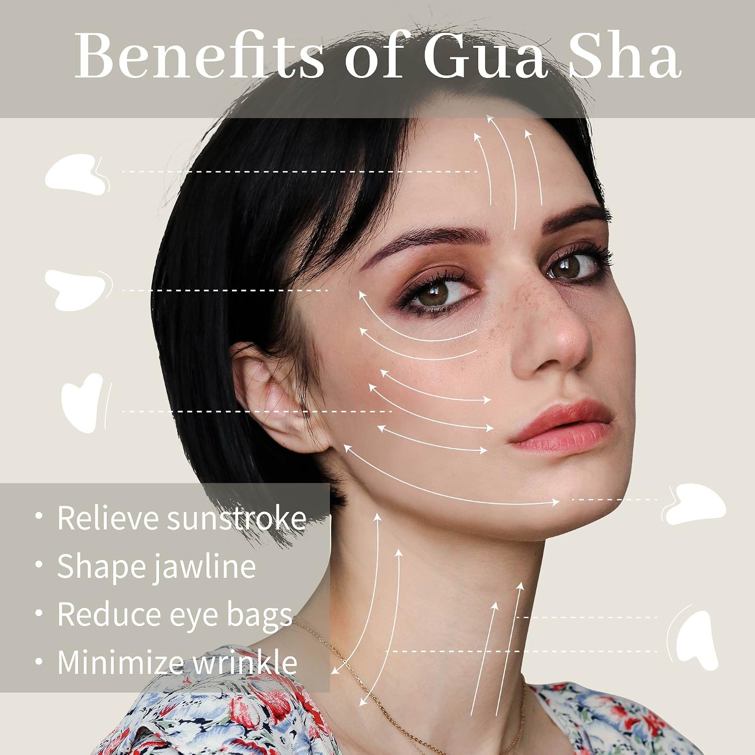 HERRAMIENTA FACIAL GUA SHA RENA CHRIS PIEDRA DE JADE BLANCO - 3
