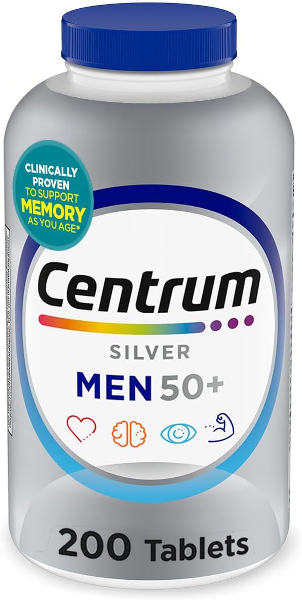 MULTIVITAMÍNICO CENTRUM SILVER PARA HOMBRE 50+ 200 TABLETAS - 1