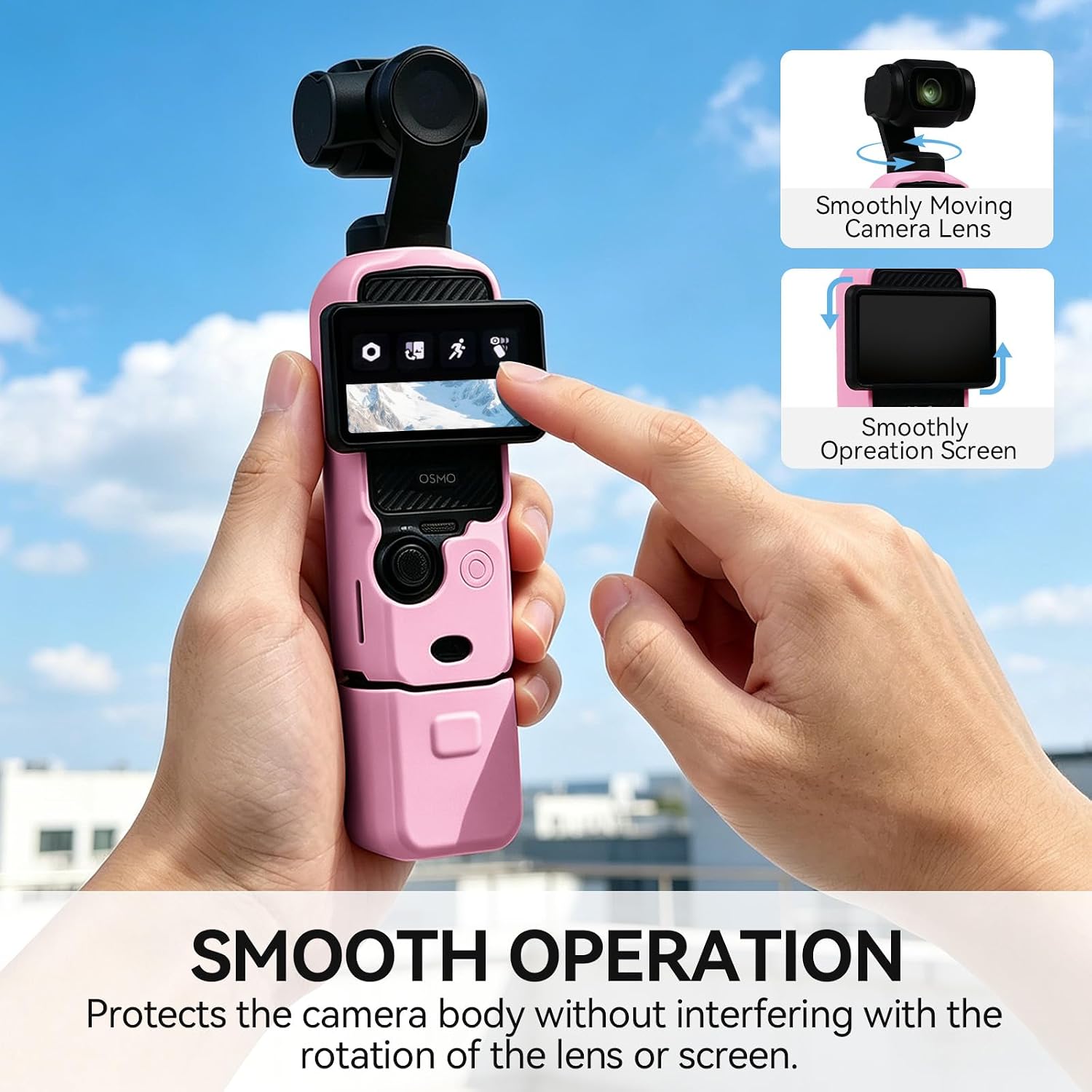 CARCASA PROTECTORA EASY HOOD PARA DJI OSMO POCKET 3/XTRA MUSE ROSA - 2