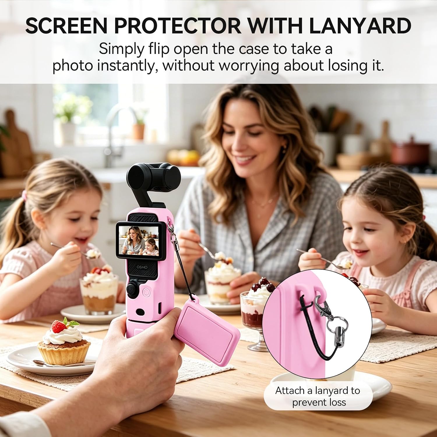 CARCASA PROTECTORA EASY HOOD PARA DJI OSMO POCKET 3/XTRA MUSE ROSA - 3
