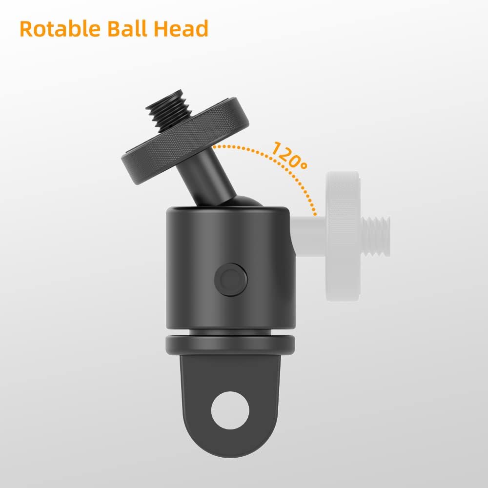 SOPORTE PARA CÁMARA CON ROTACIÓN 360 GRADOS SKEZN ALUMINIO COMPATIBLE GOPRO Y OTRAS - 2