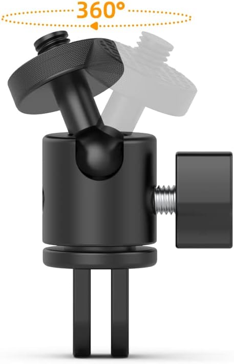 SOPORTE PARA CÁMARA CON ROTACIÓN 360 GRADOS SKEZN ALUMINIO COMPATIBLE GOPRO Y OTRAS - 3