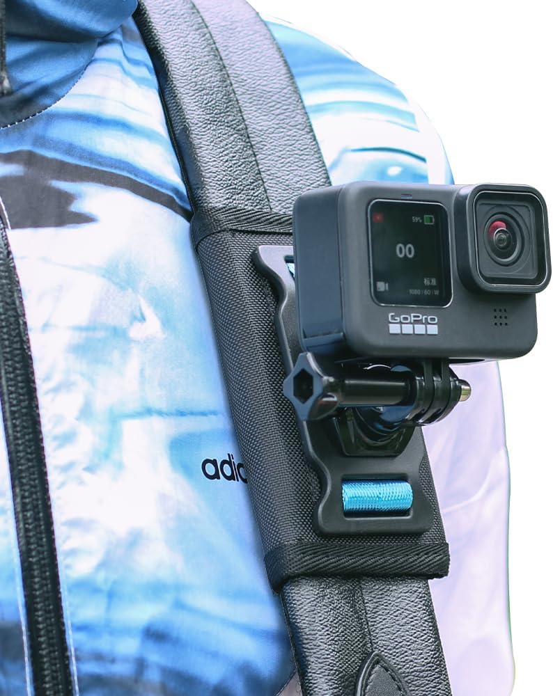 SOPORTE PARA MOCHILA CON CORREA DE HOMBRO SUREWO COMPATIBLE CON GOPRO Y CÁMARAS DEPORTIVAS - 1