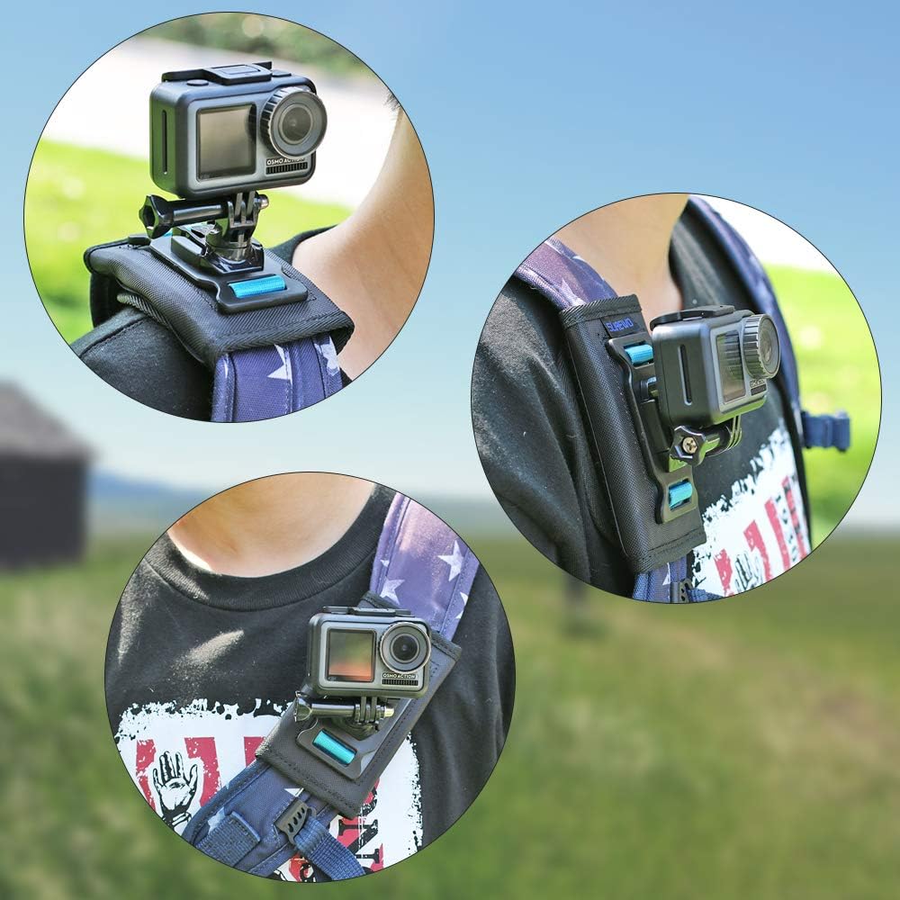 SOPORTE PARA MOCHILA CON CORREA DE HOMBRO SUREWO COMPATIBLE CON GOPRO Y CÁMARAS DEPORTIVAS - 5