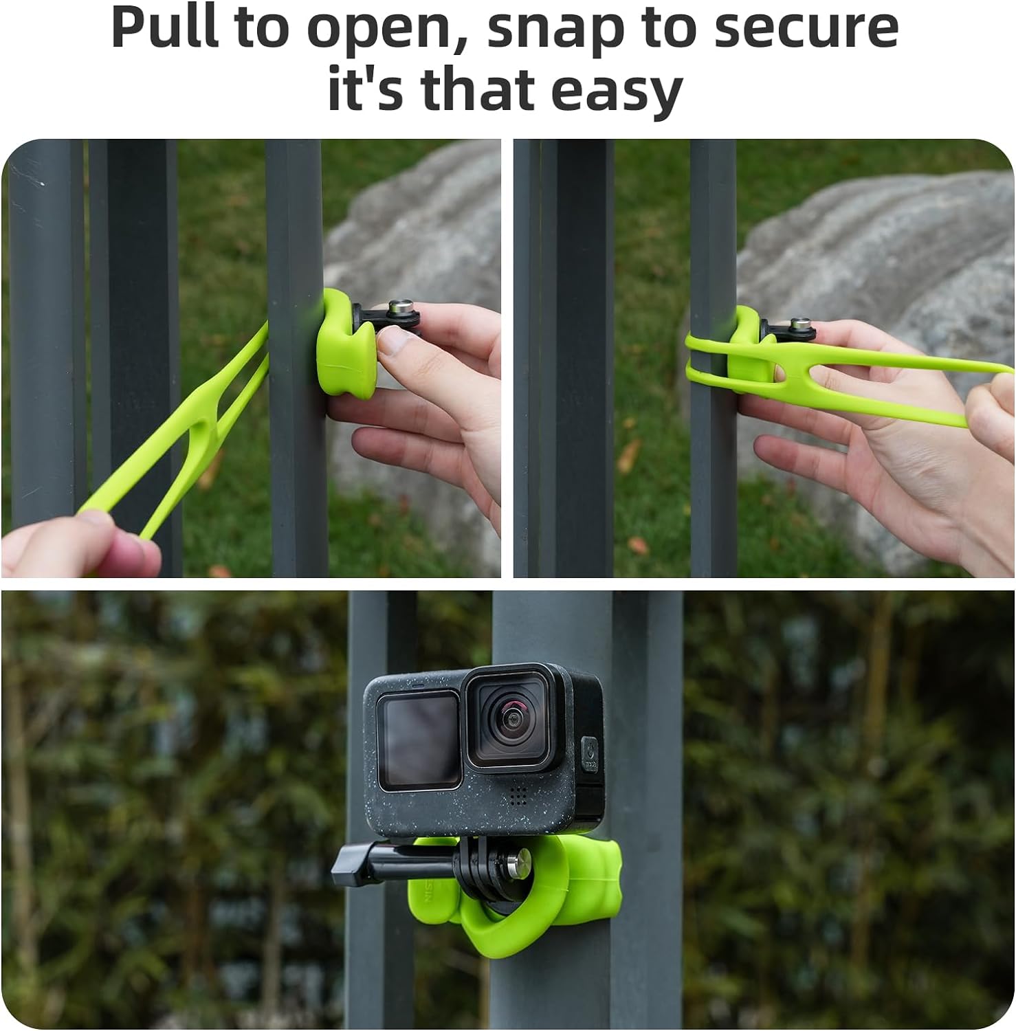 SOPORTE FLEXIBLE PARA CÁMARA TELESIN CON BANDA AJUSTABLE 360 PARA GOPRO Y OTRAS CÁMARAS DE ACCIÓN - 4