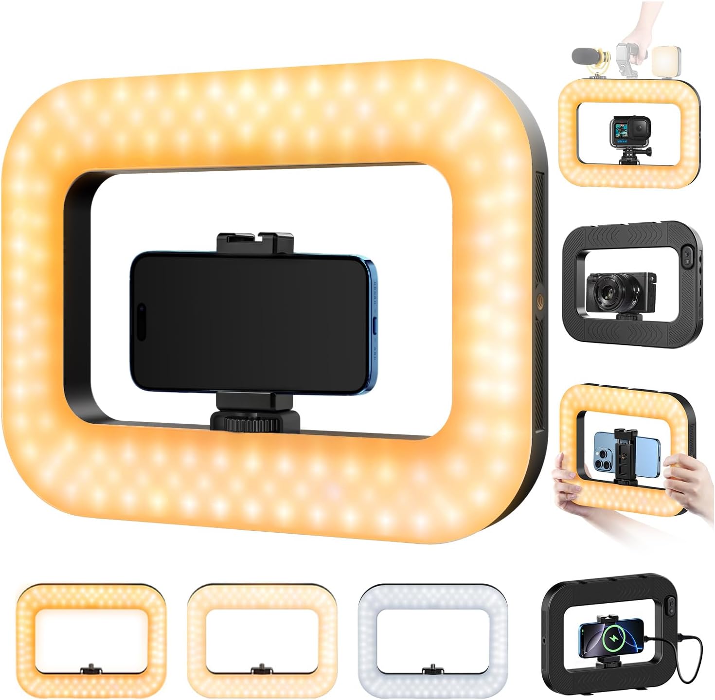 ESTABILIZADOR PARA CELULAR CON LUZ YAYUSI 8000MAH PARA VIDEO - 1