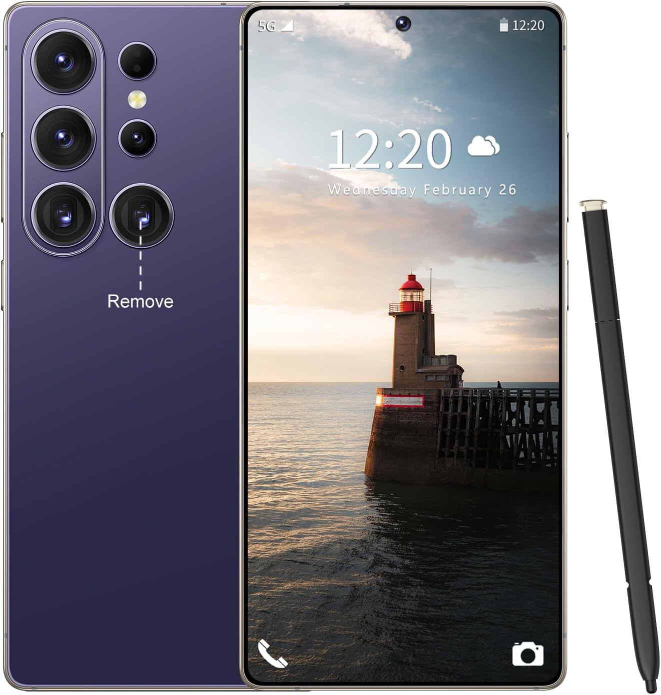 SMARTPHONE HUNESS S26 ULTRA 16+512GB DEEP PURPLE - 1