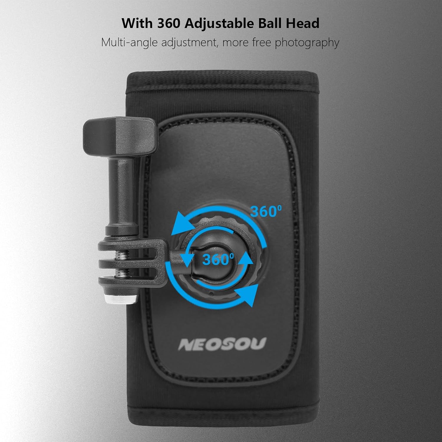 SOPORTE PARA MOCHILA NEOSOU PARA DJI OSMO POCKET 4 3 CON ADAPTADOR Y ROTACIÓN 360° - 3