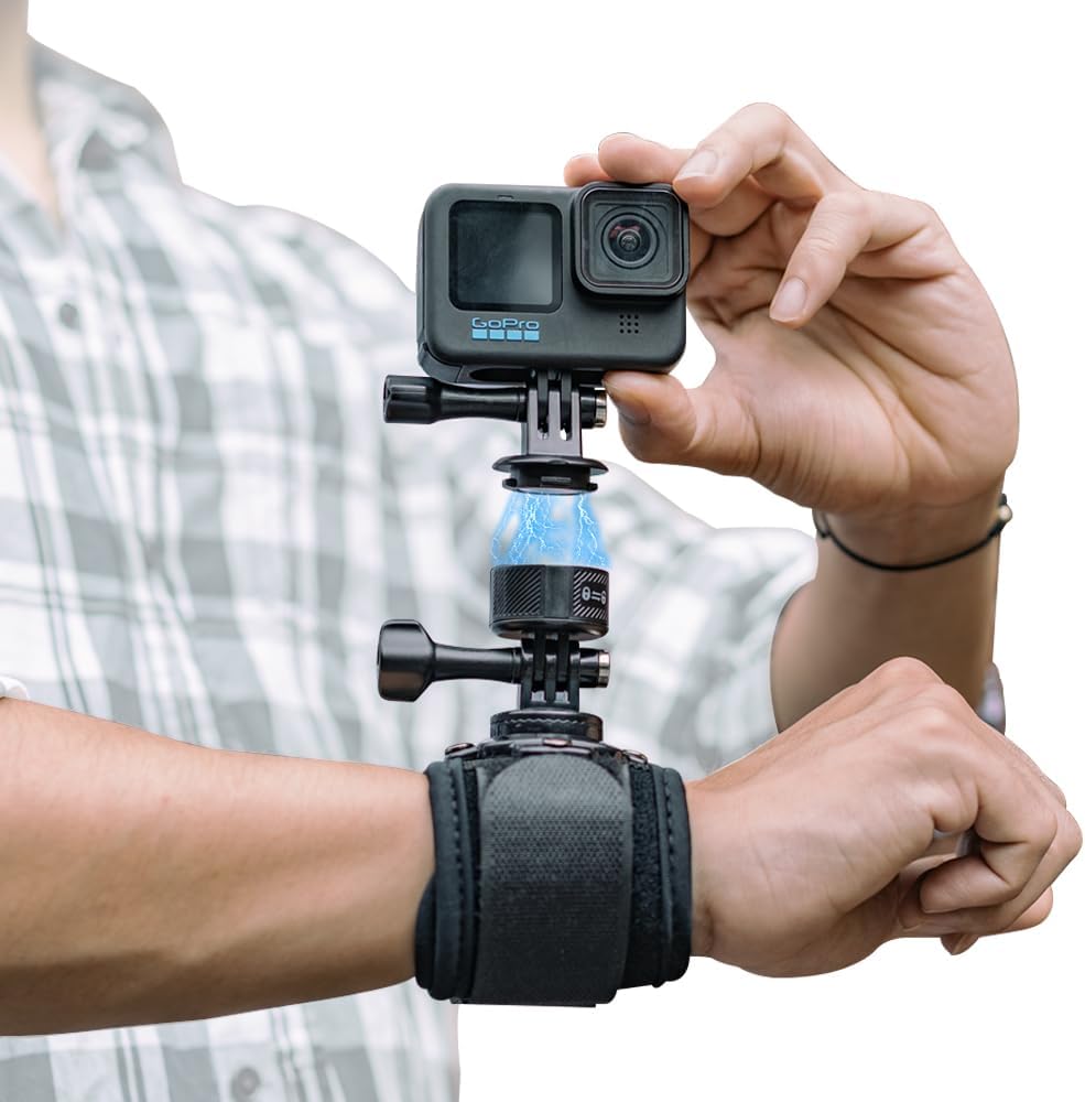 SOPORTE DE MUÑECA SUREWO CON ADAPTADOR DE LIBERACIÓN RÁPIDA COMPATIBLE CON GOPRO Y OTRAS CÁMARAS - 1